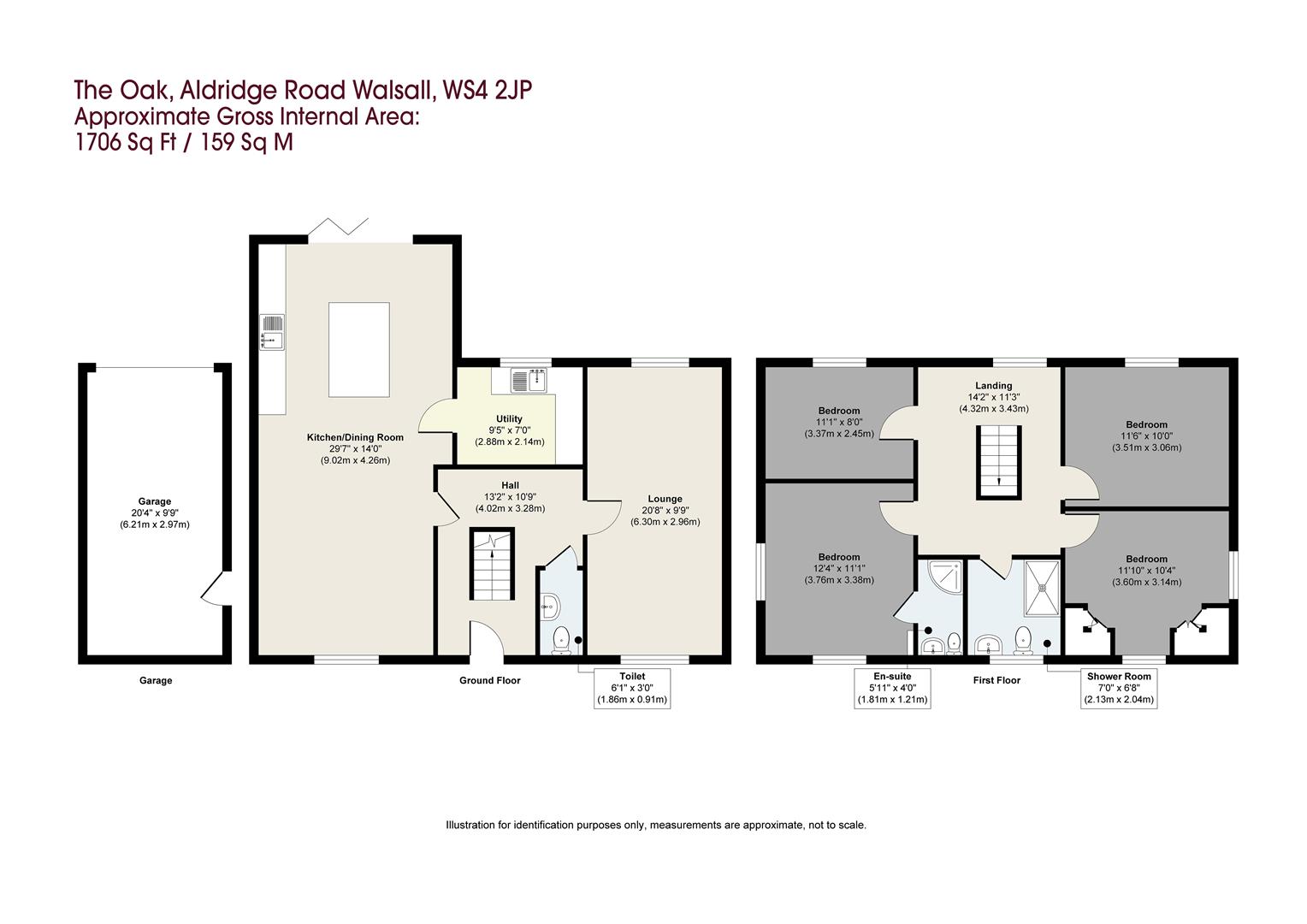 The Oak, Aldridge Road, Walsall floorplan