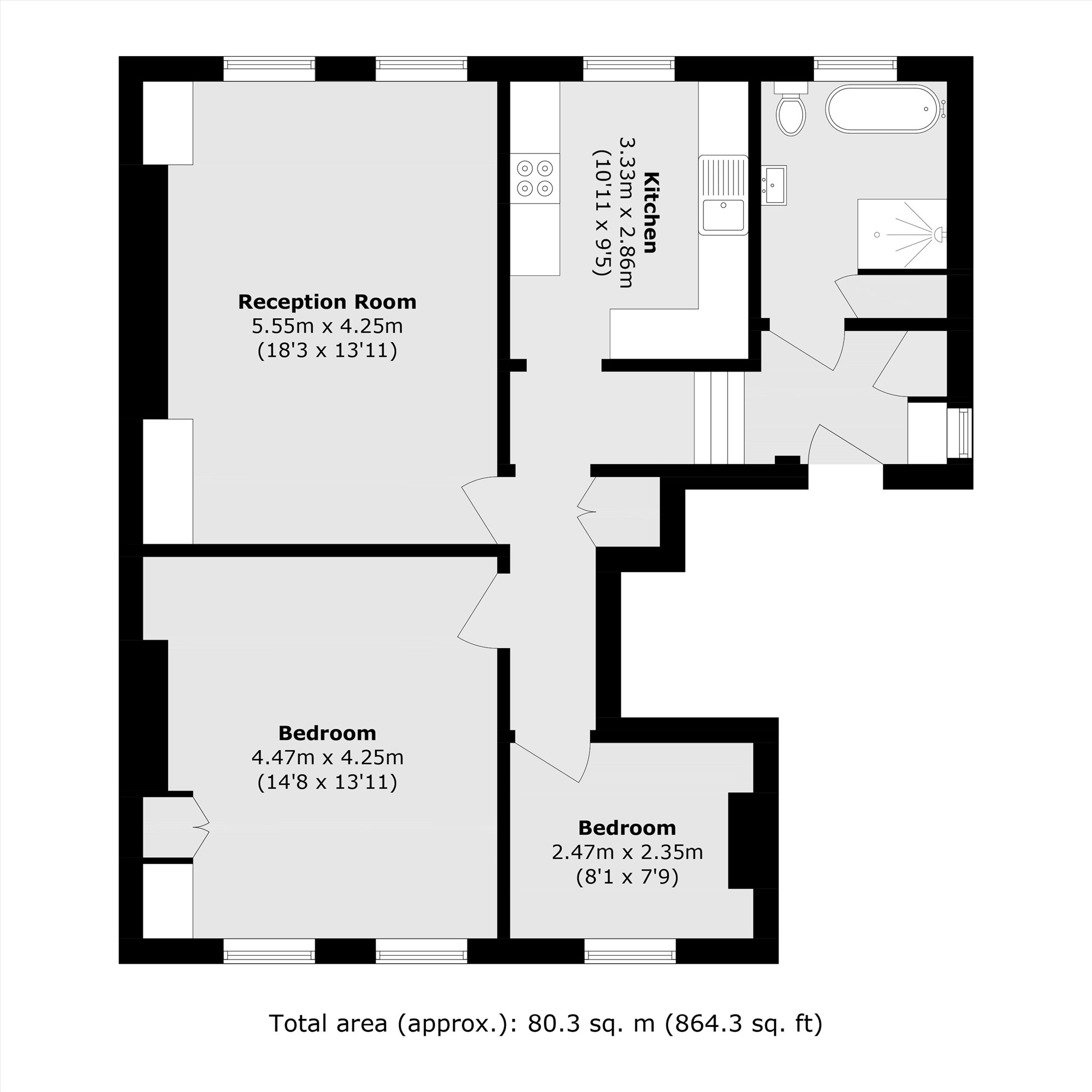 7f, Morden Road, LONDON floorplan