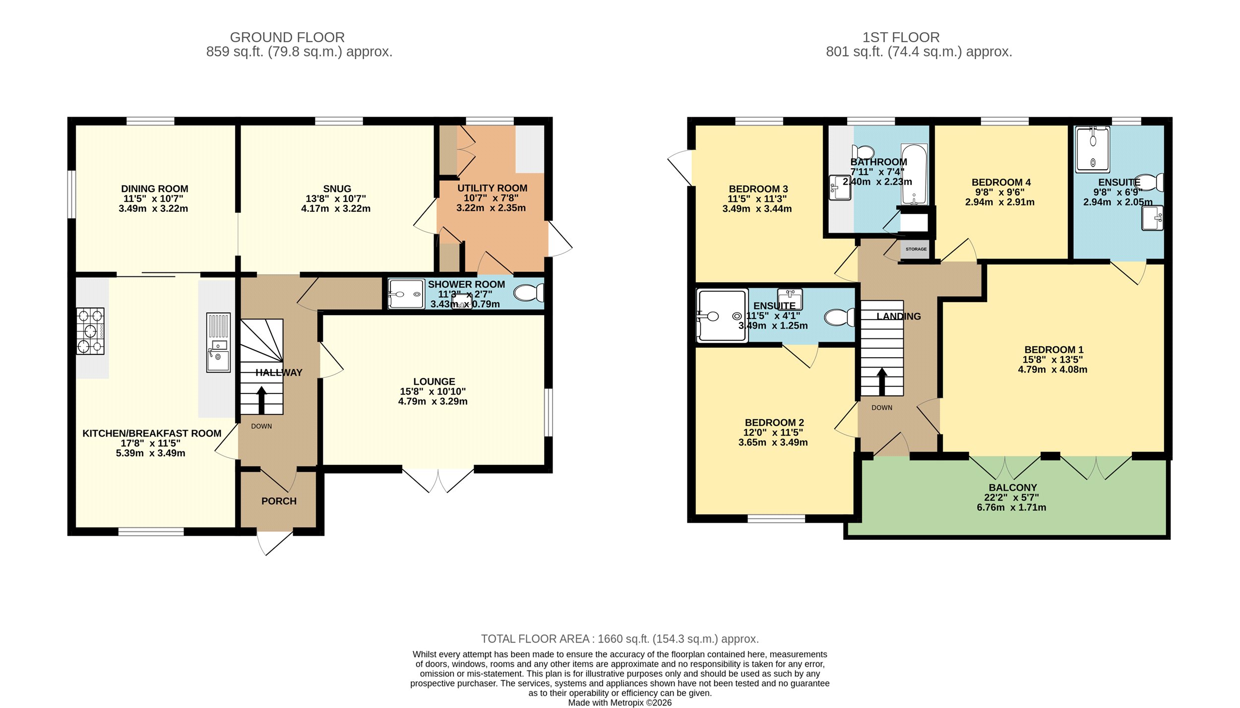 Woolacombe Rise, Devon floorplan