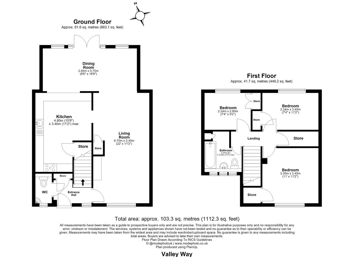19, Valley Way, Stevenage floorplan