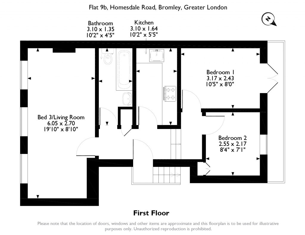 2 Bedrooms Flat for sale in Homesdale Road, Bromley BR2