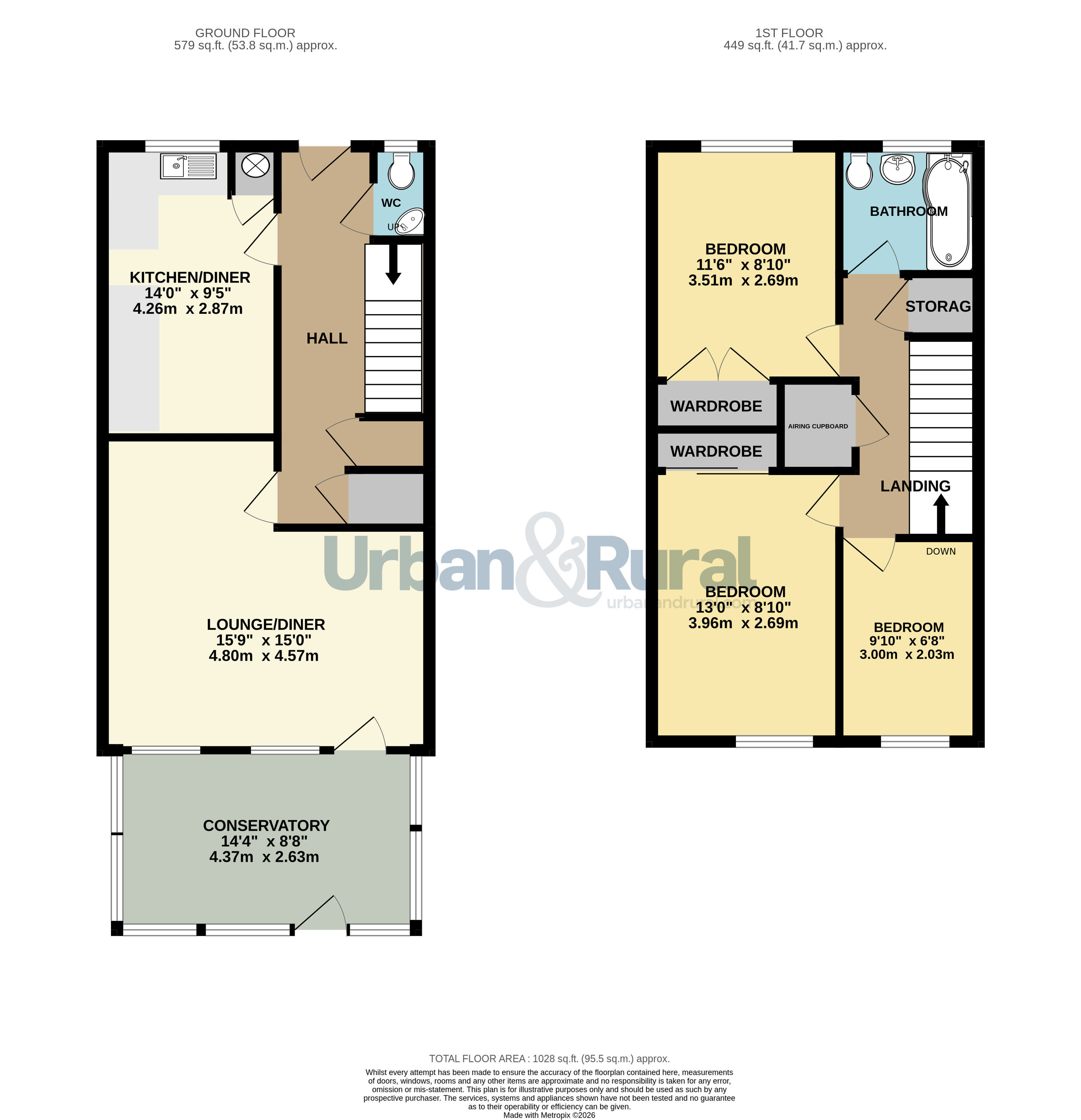 32, Cobden Square, Bedfordshire floorplan