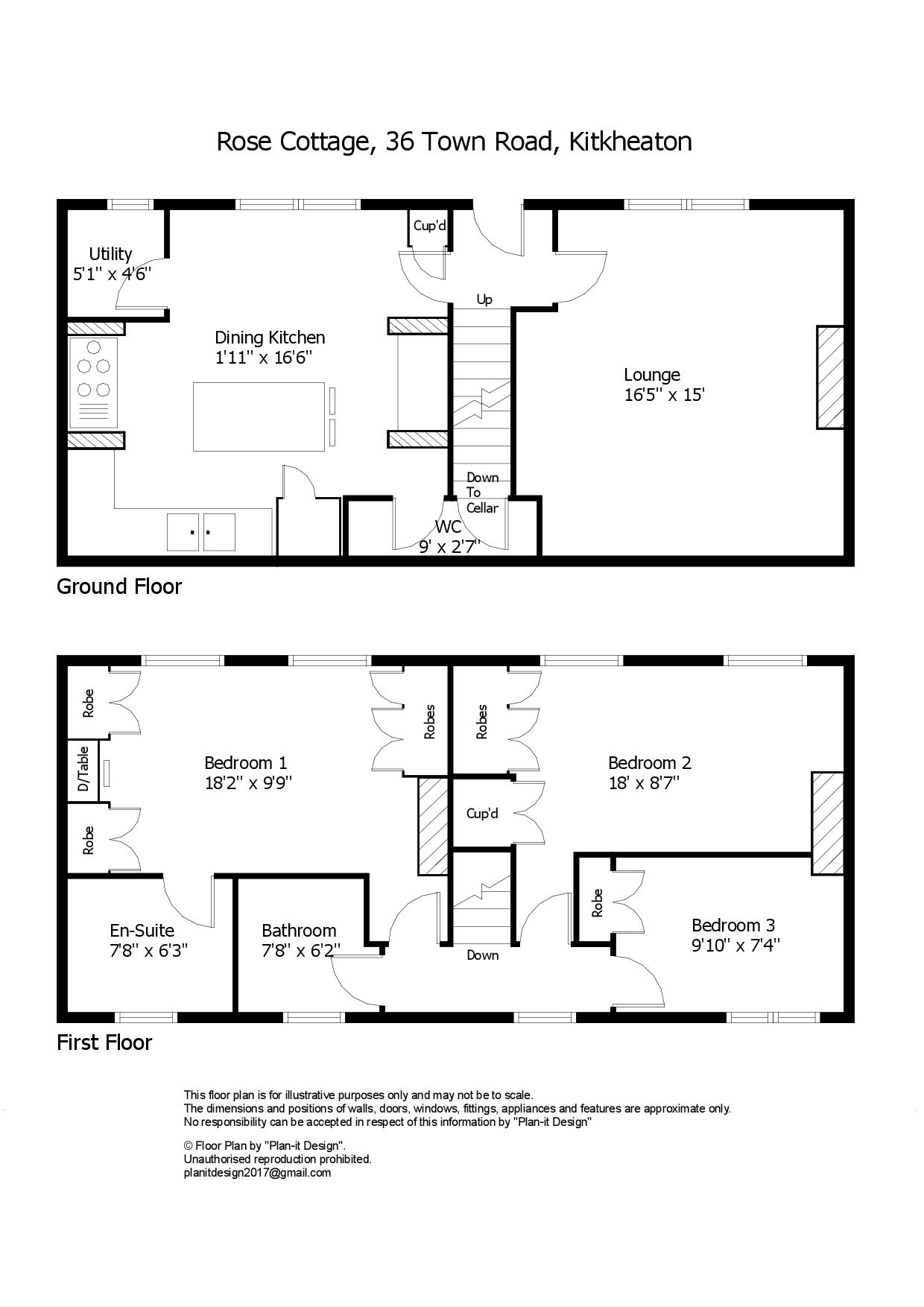 Rose Cottage, 36, Town Road, Huddersfield floorplan