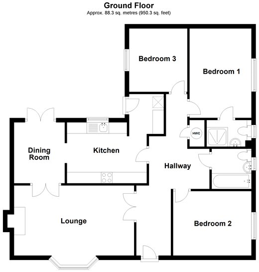 3 Bedrooms Detached bungalow for sale in Greenlees Close, Sittingbourne, Kent ME10