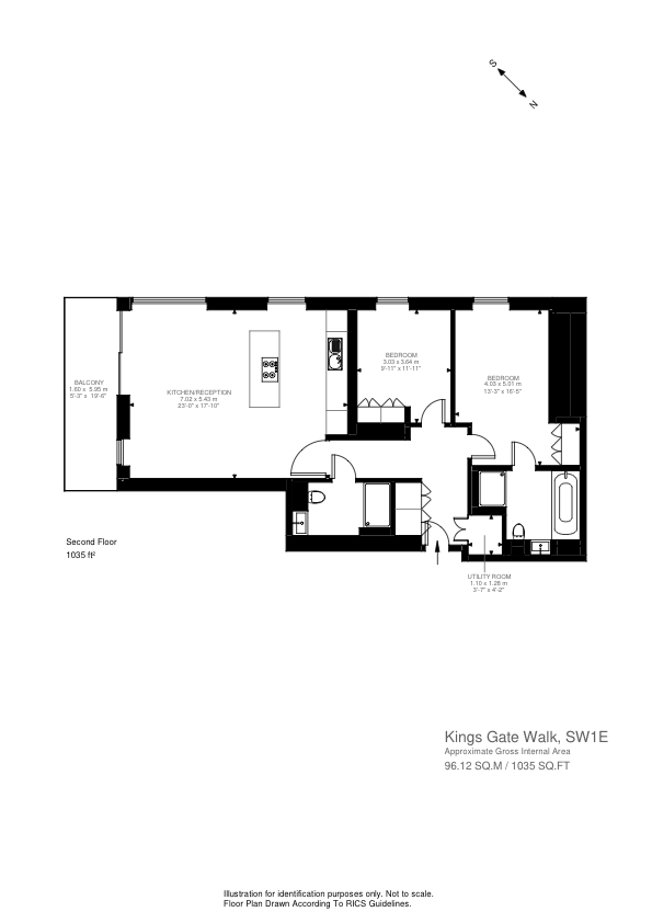 1, Angela Hooper Place, London floorplan