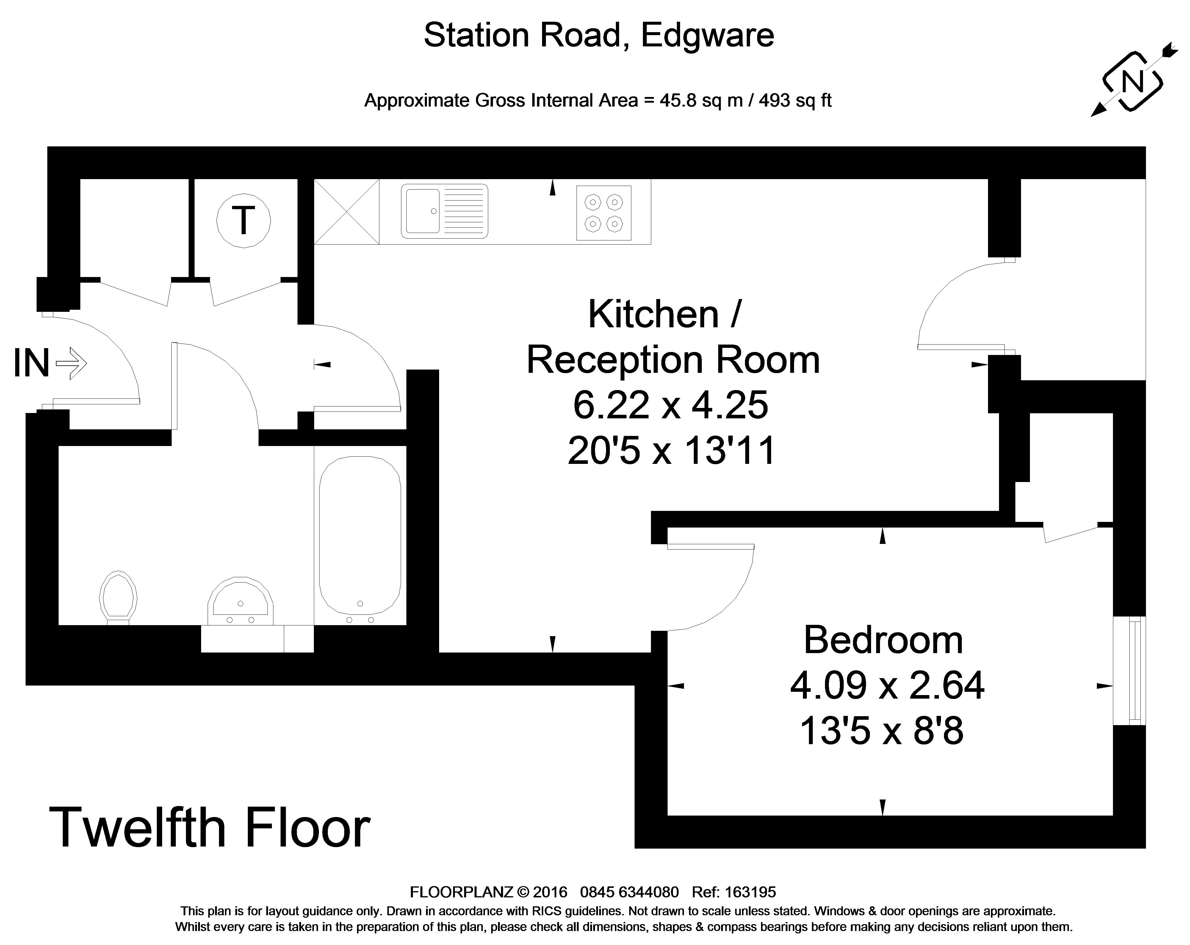 1 Bedrooms Flat to rent in Station Road, Edgware HA8