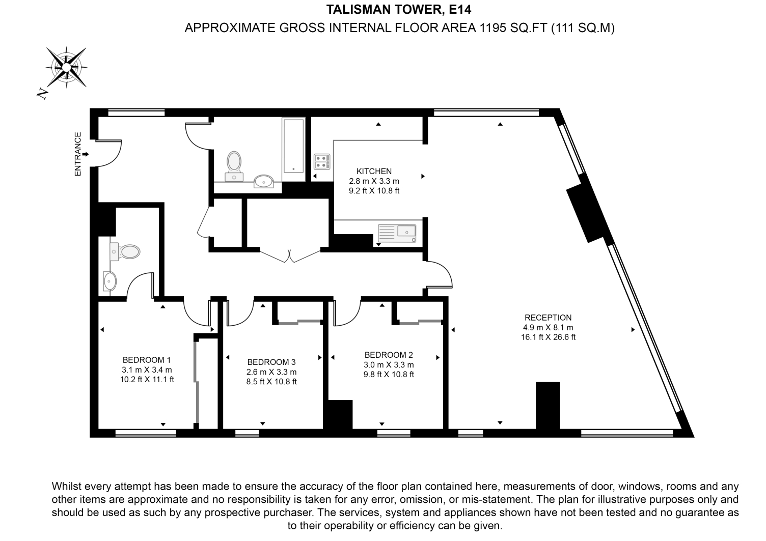Lincoln Plaza, London floorplan