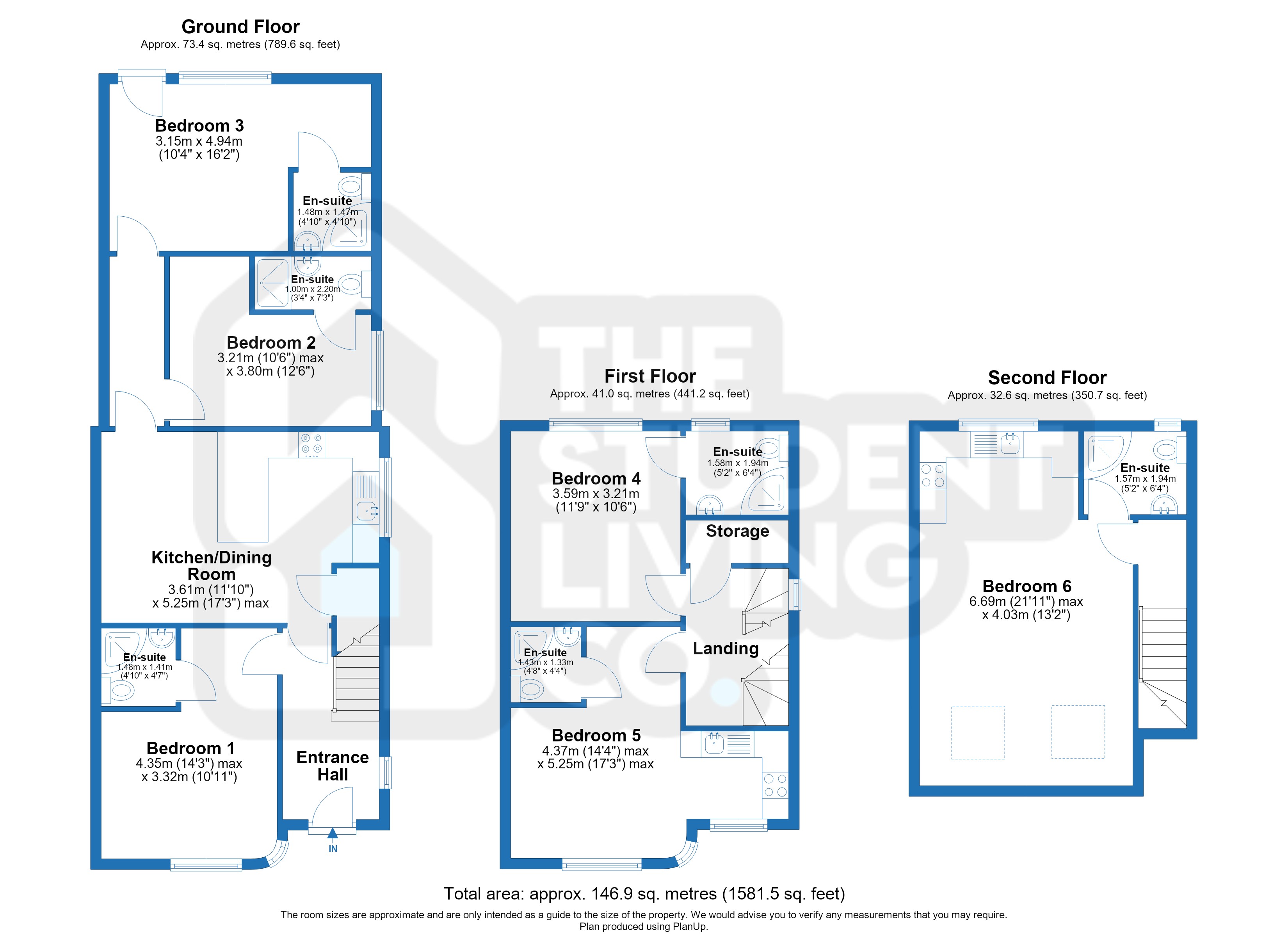 4 Bed, 11, Lower Road, Nottingham floorplan