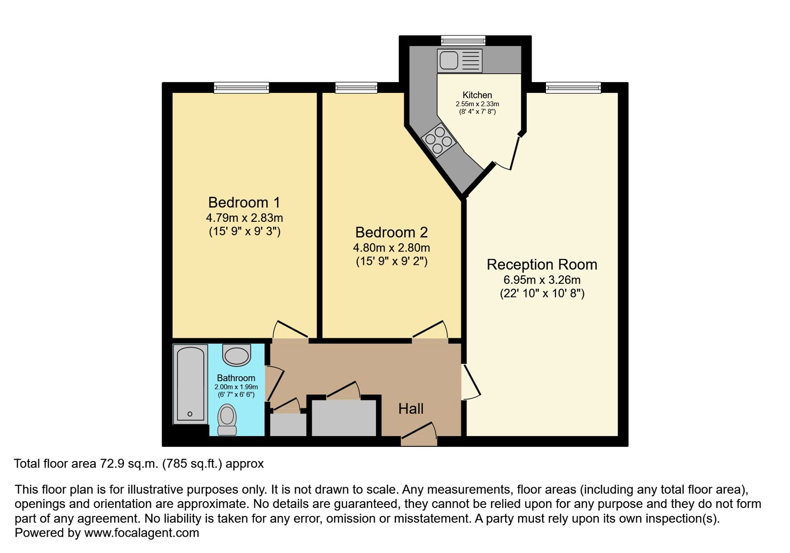 36, Fern Court, Bexleyheath floorplan