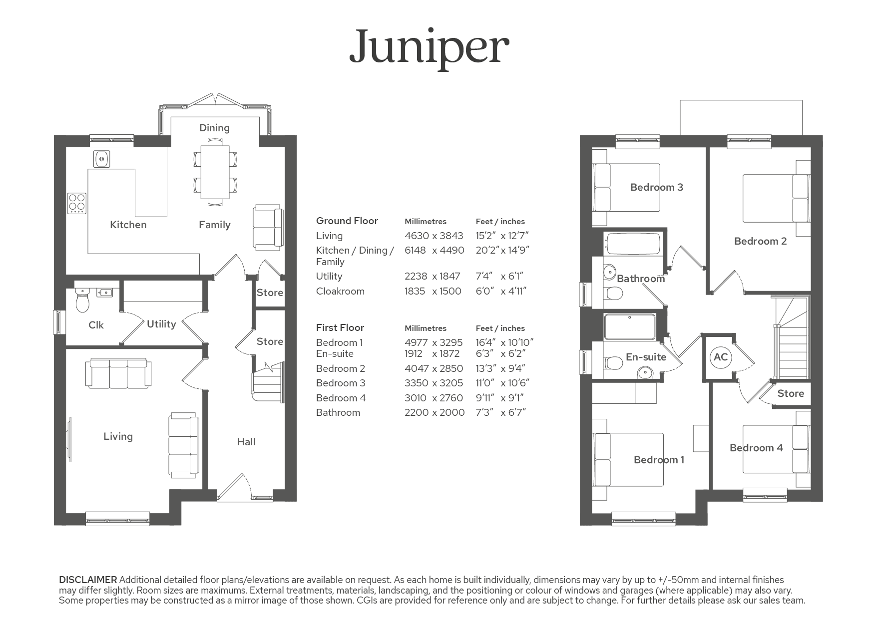 Juniper Ad Plot 22 18.09.26,, Plot 22, The Juniper, Orchard Meadows, Churchill, Winscombe floorplan