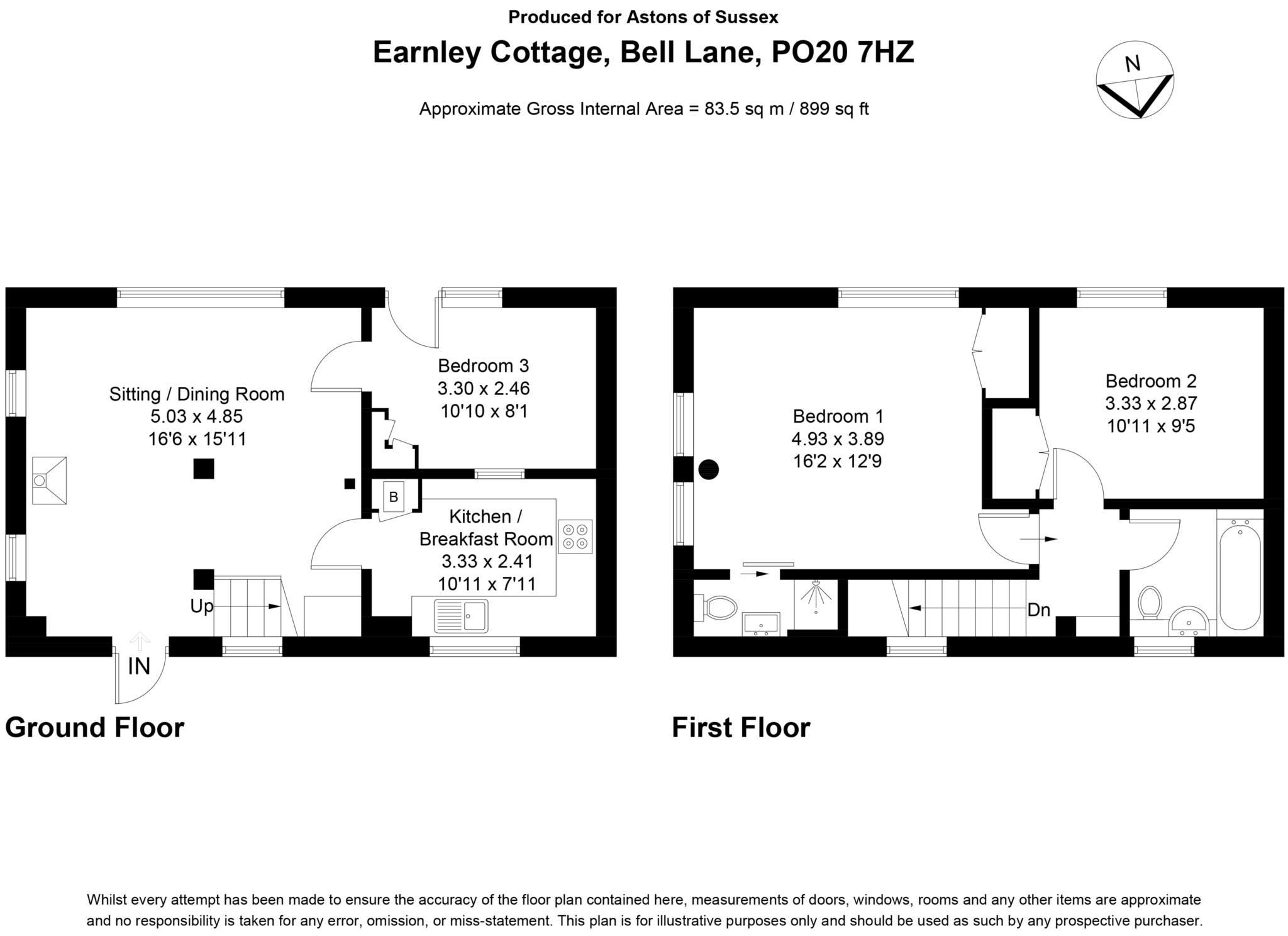 Earnley Cottage, Bell Lane, Chichester floorplan