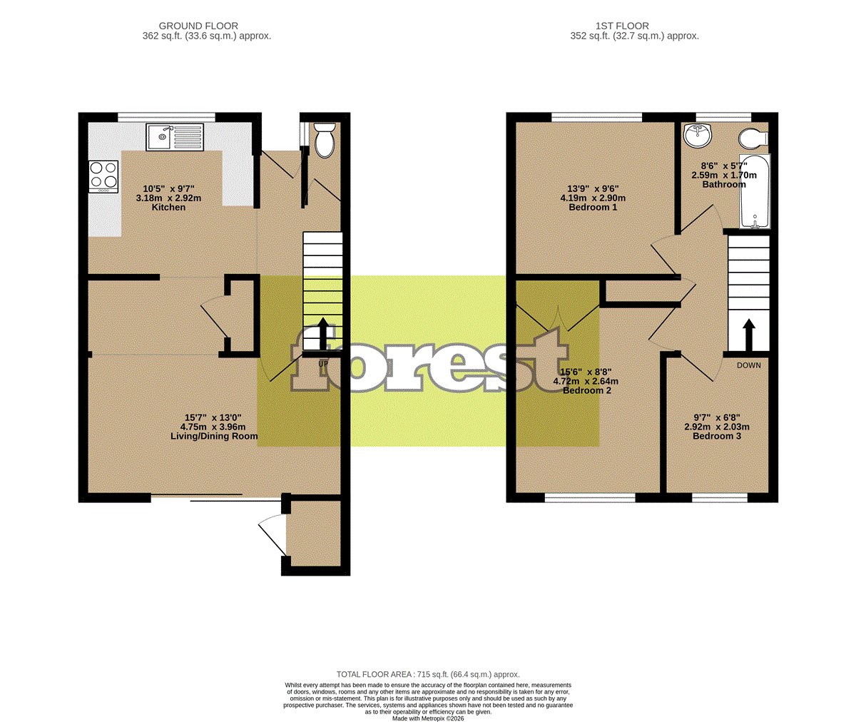 13, Dunmow Close, Hanworth floorplan