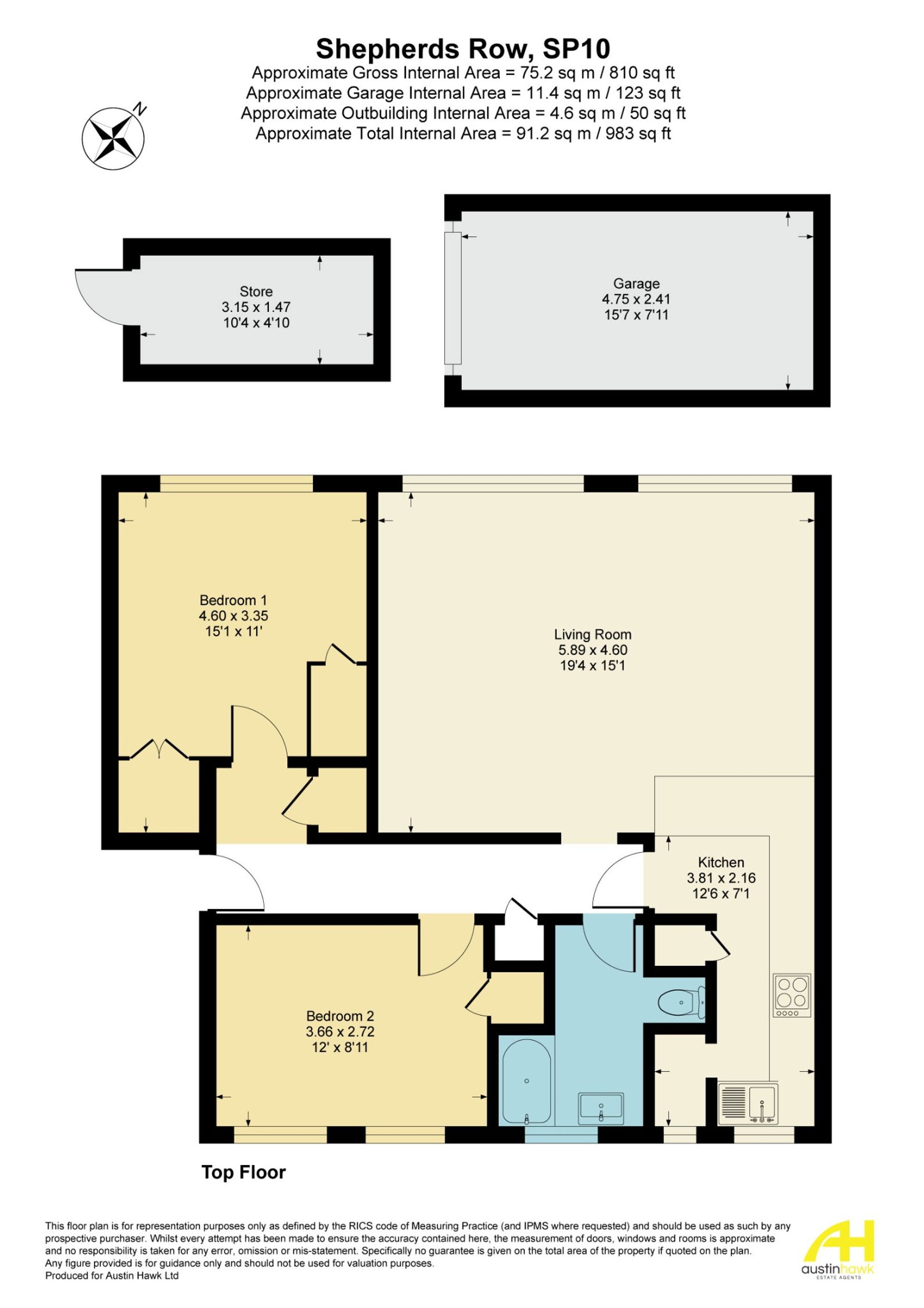122 Shepherds Row, Andover floorplan