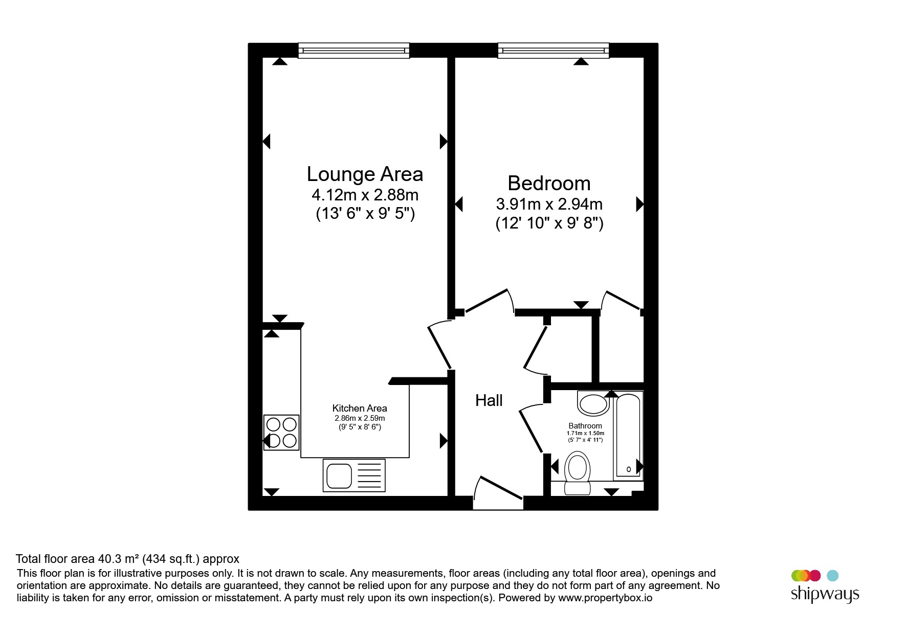 12, Terreno Court Apartments, 112, High Street, Stourbridge floorplan