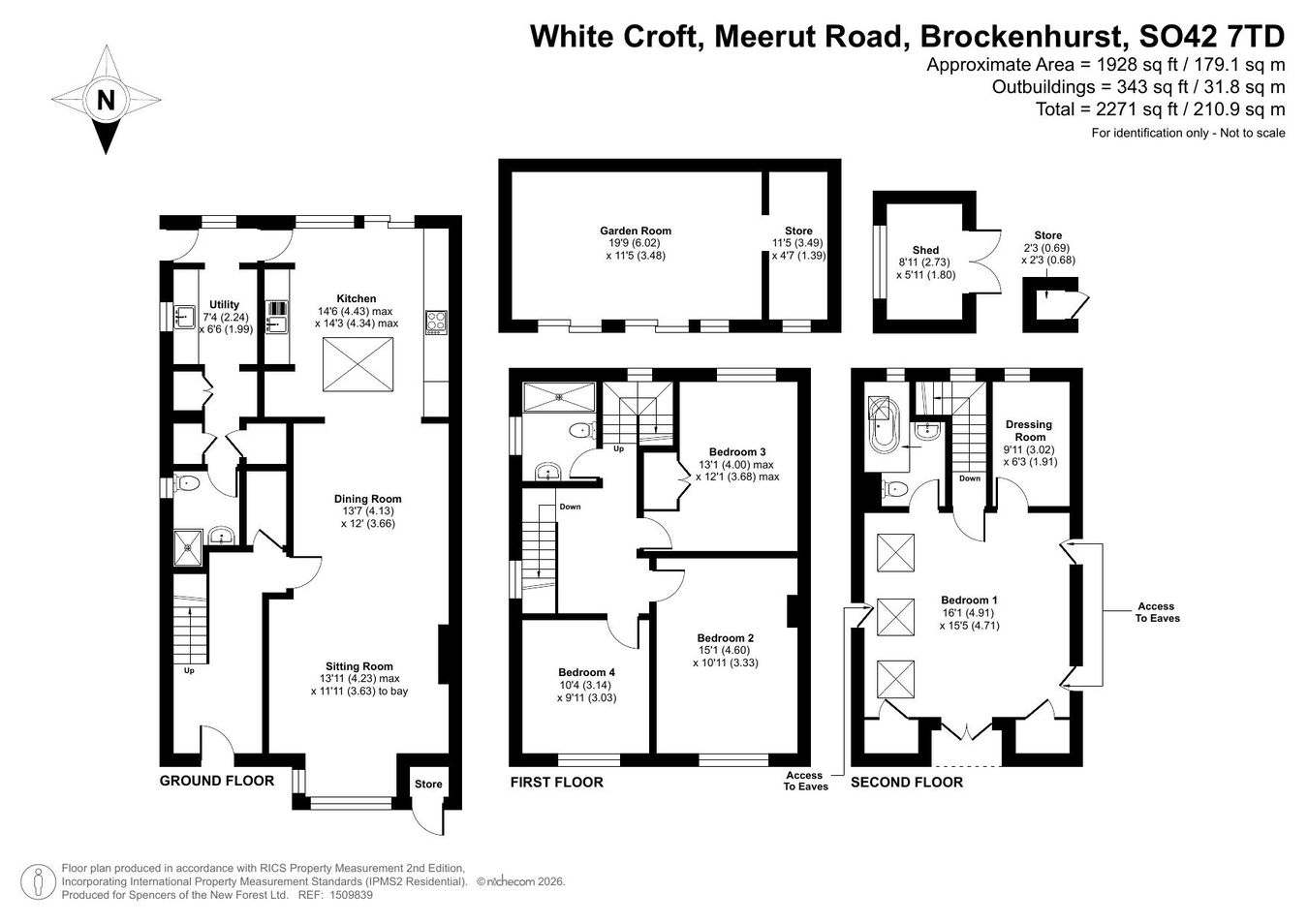 White Croft, Meerut Road, Brockenhurst floorplan