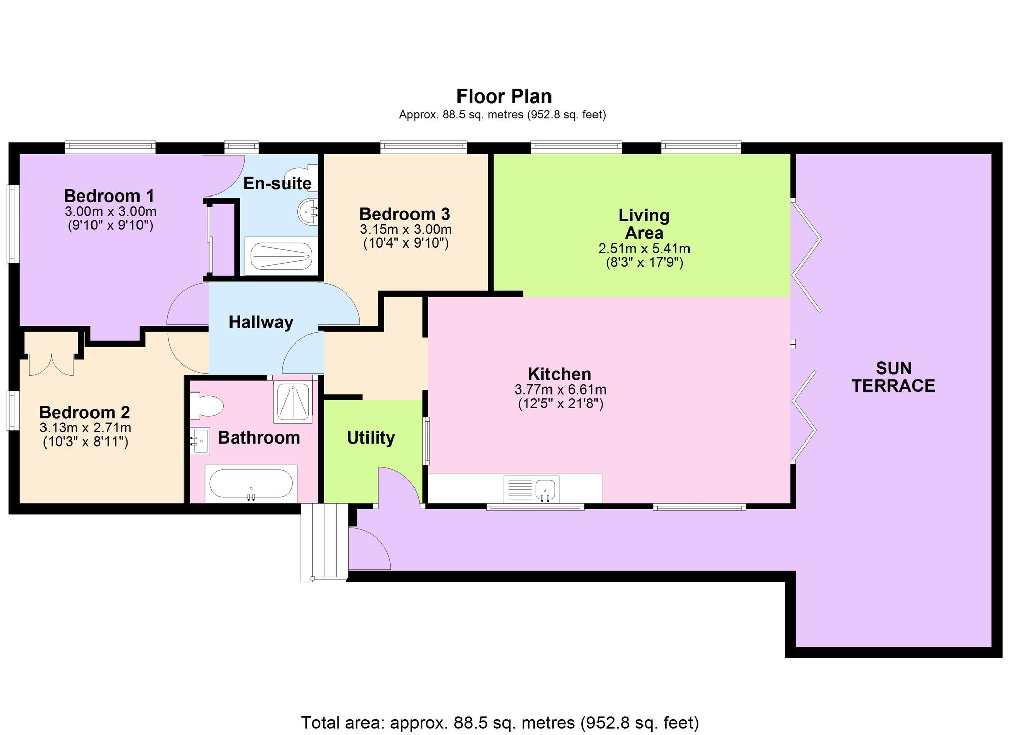 17 Sandy Lane, Shaldon floorplan