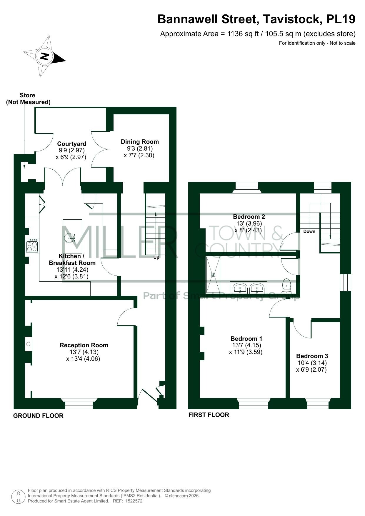 31, Bannawell Street, Tavistock, Devon floorplan
