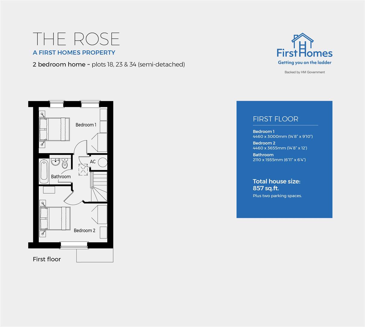 Plot 18, The Rose, Severn Meadows, Upton Upon Severn floorplan