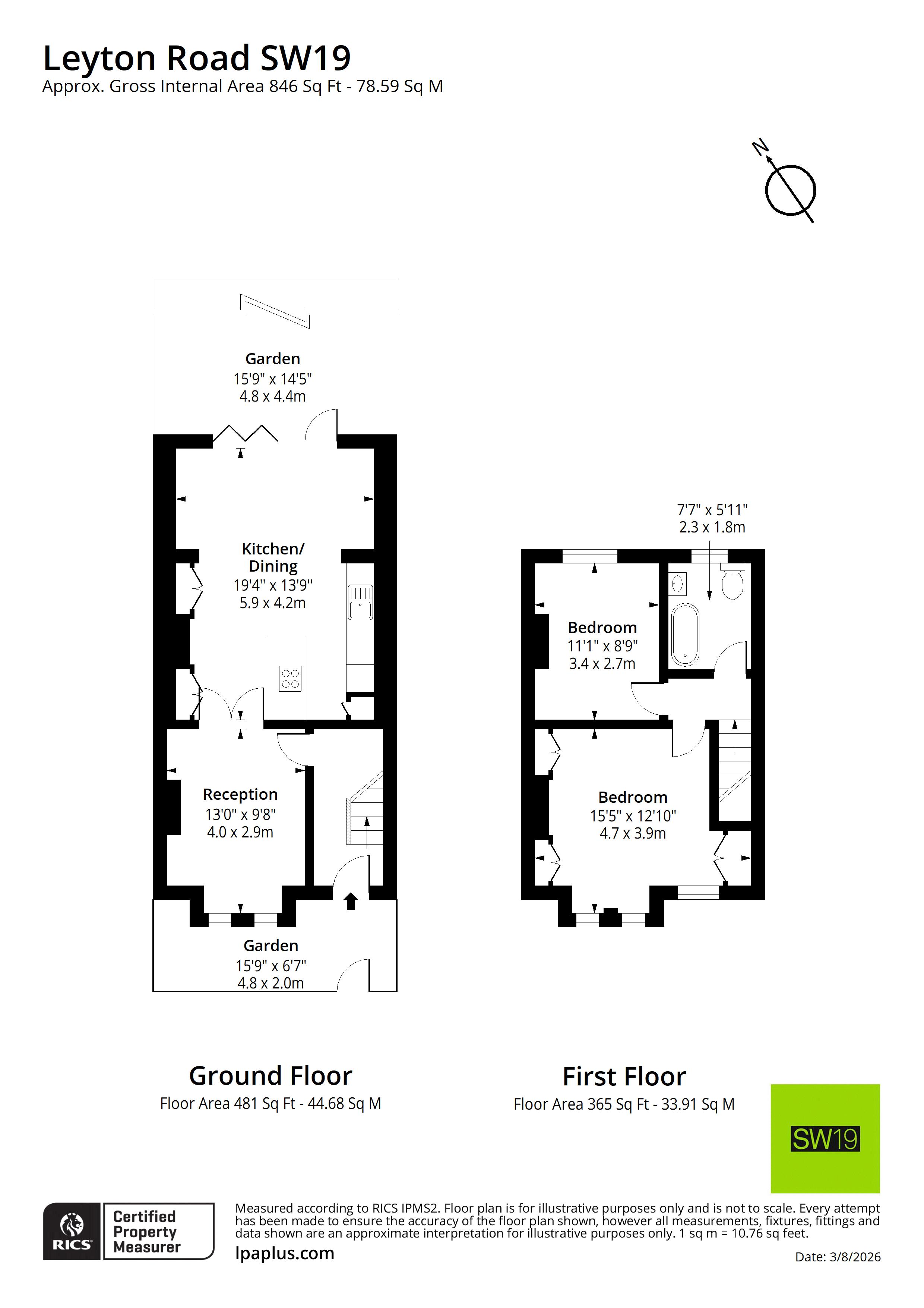 35, Leyton Road, London floorplan