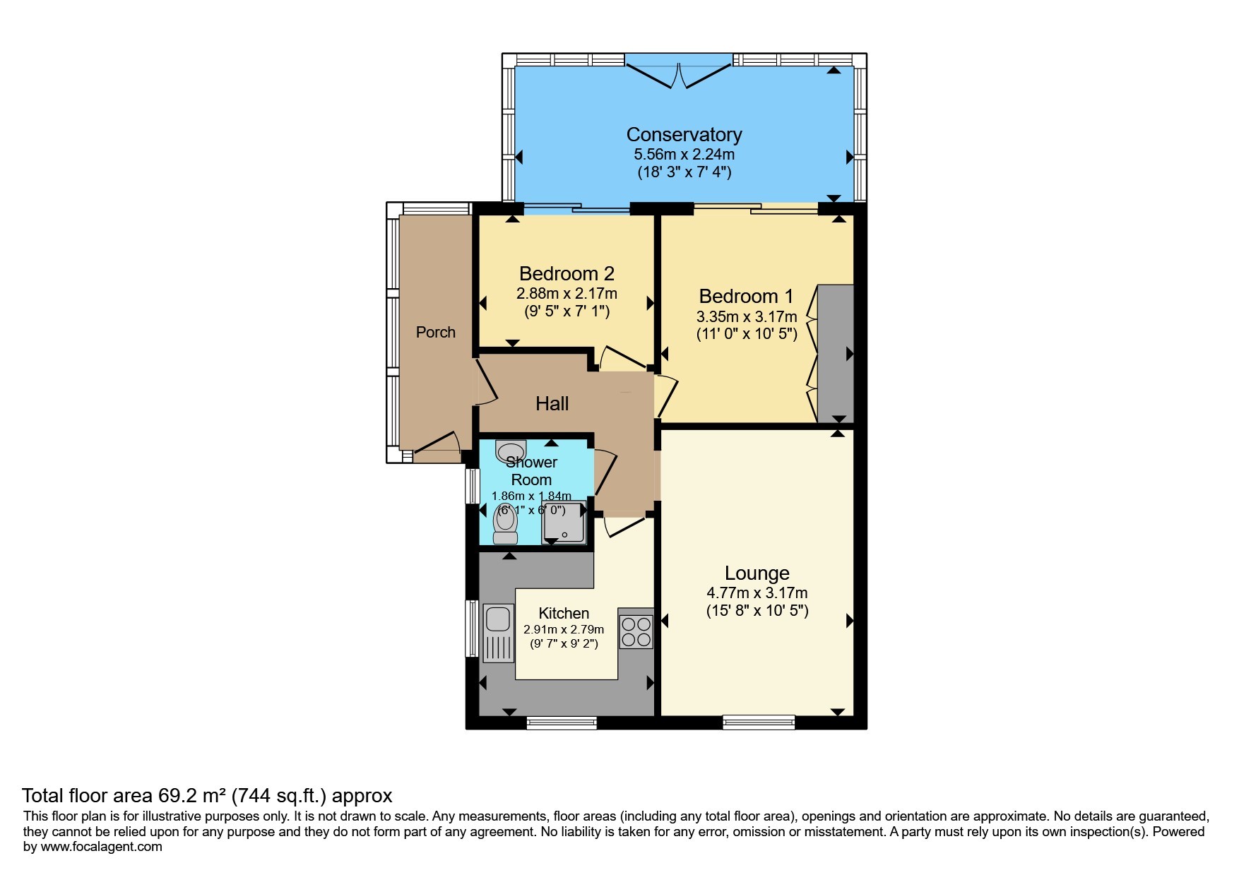 6, Oakfield Court, Stanley Common, Ilkeston floorplan