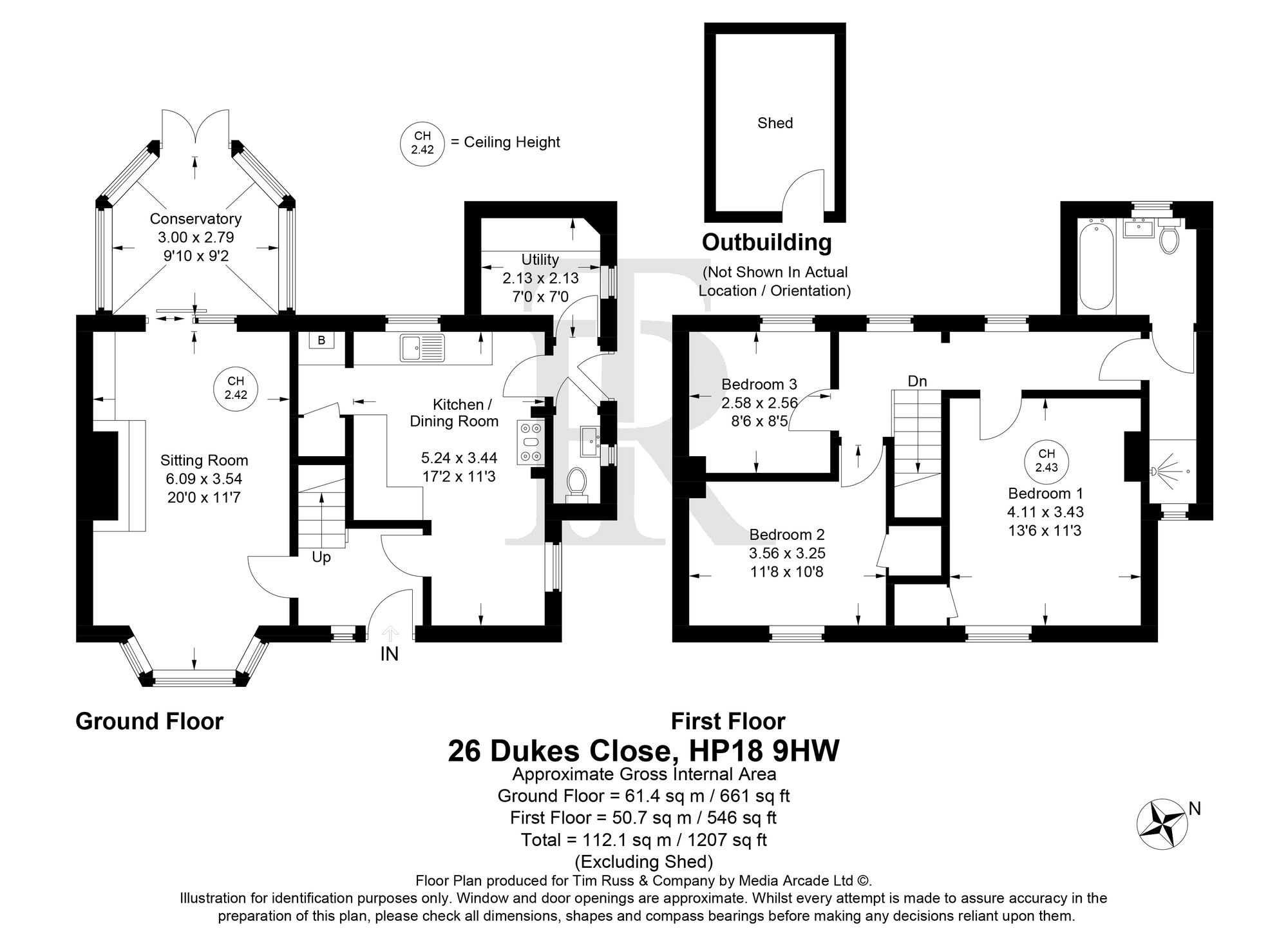 26 Dukes Close, Aylesbury floorplan