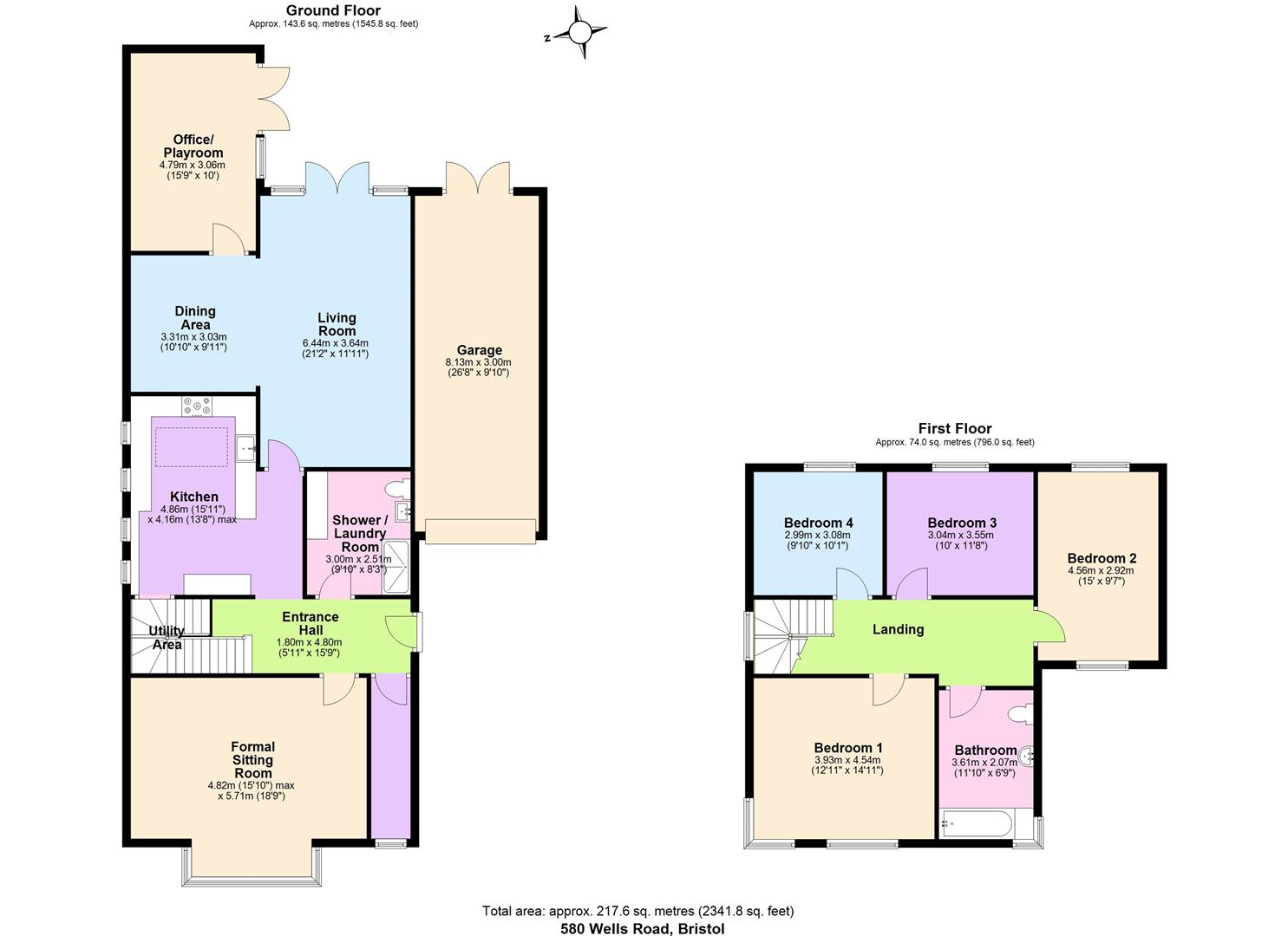 580, Wells Road, Bristol floorplan