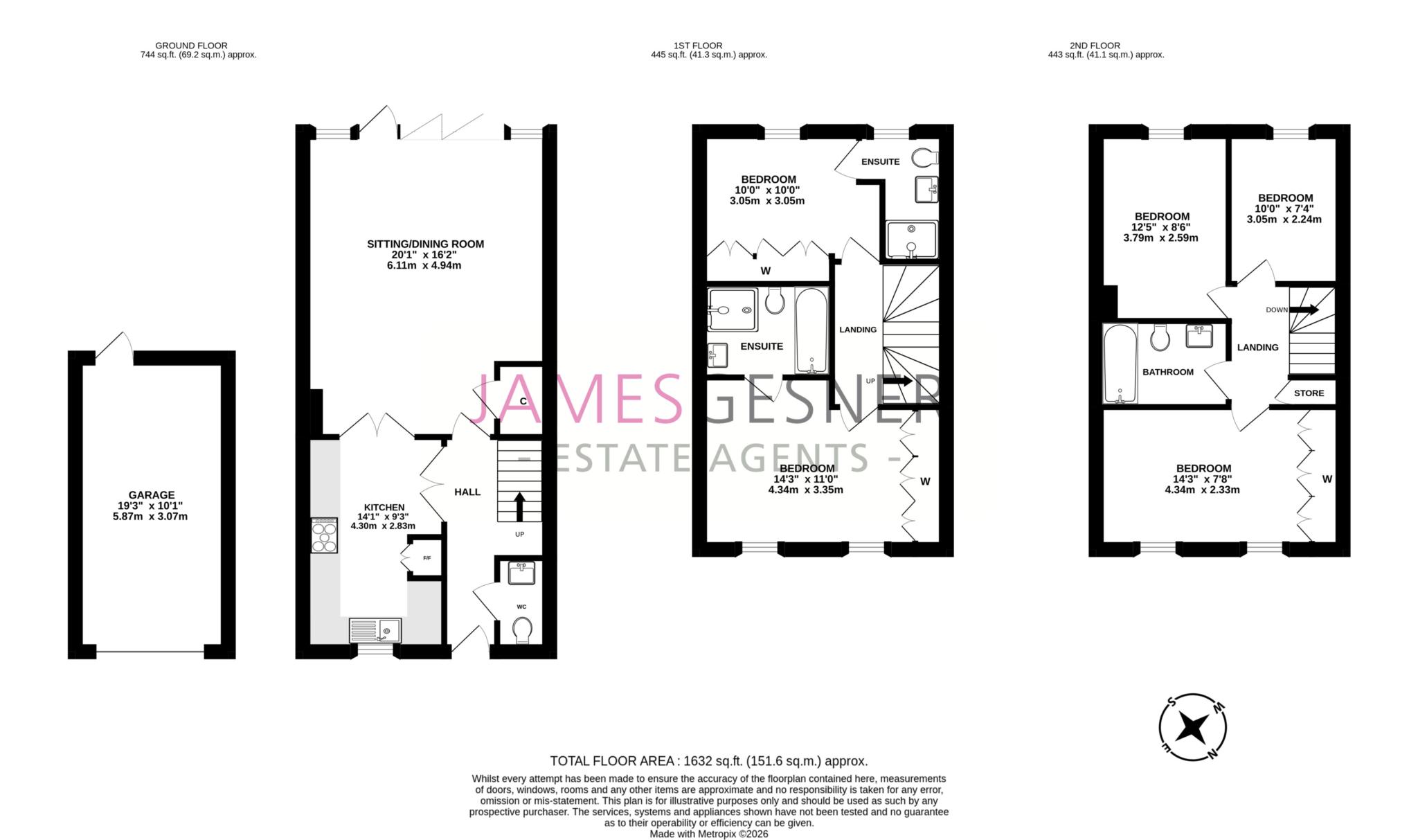 3, Potteries Lane, Didcot floorplan
