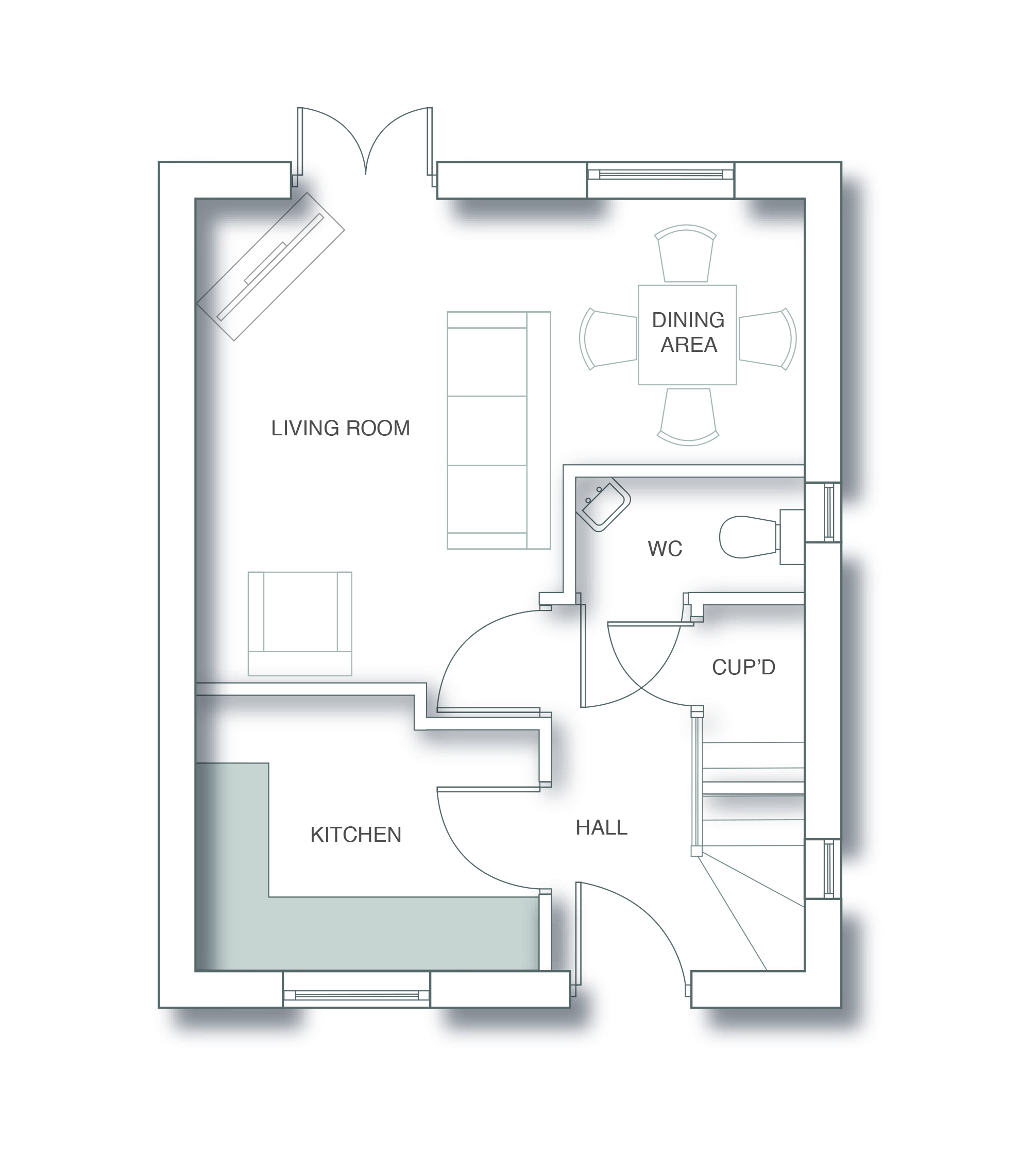 New home, 2 bed end terrace house for sale in Curtis Drive, Coningsby