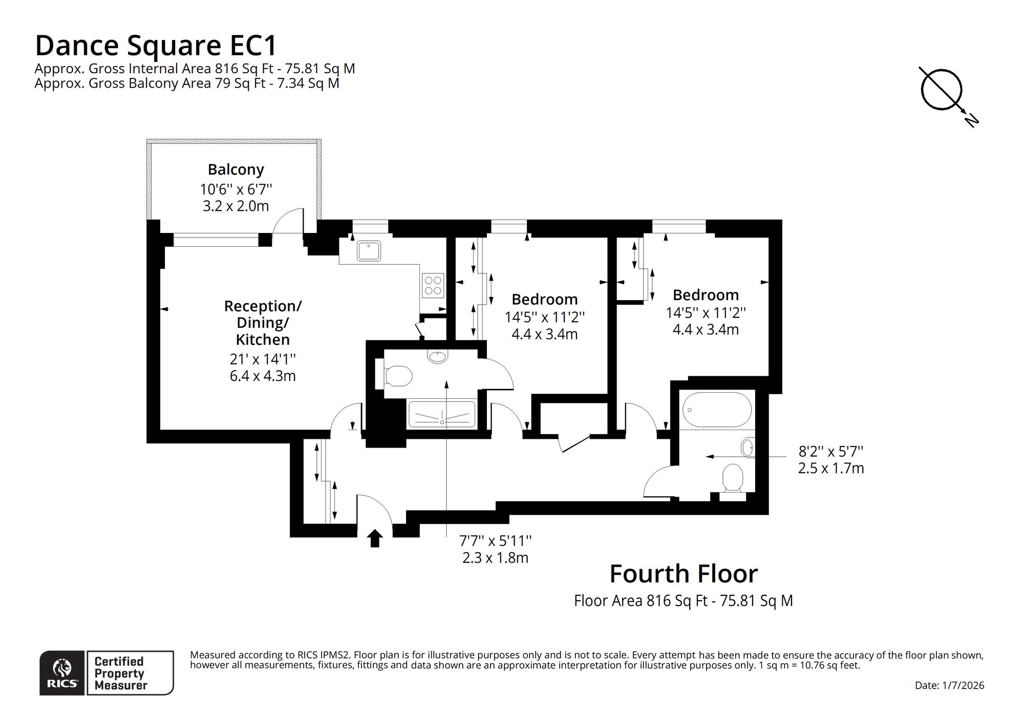 247 Dance Square, London floorplan