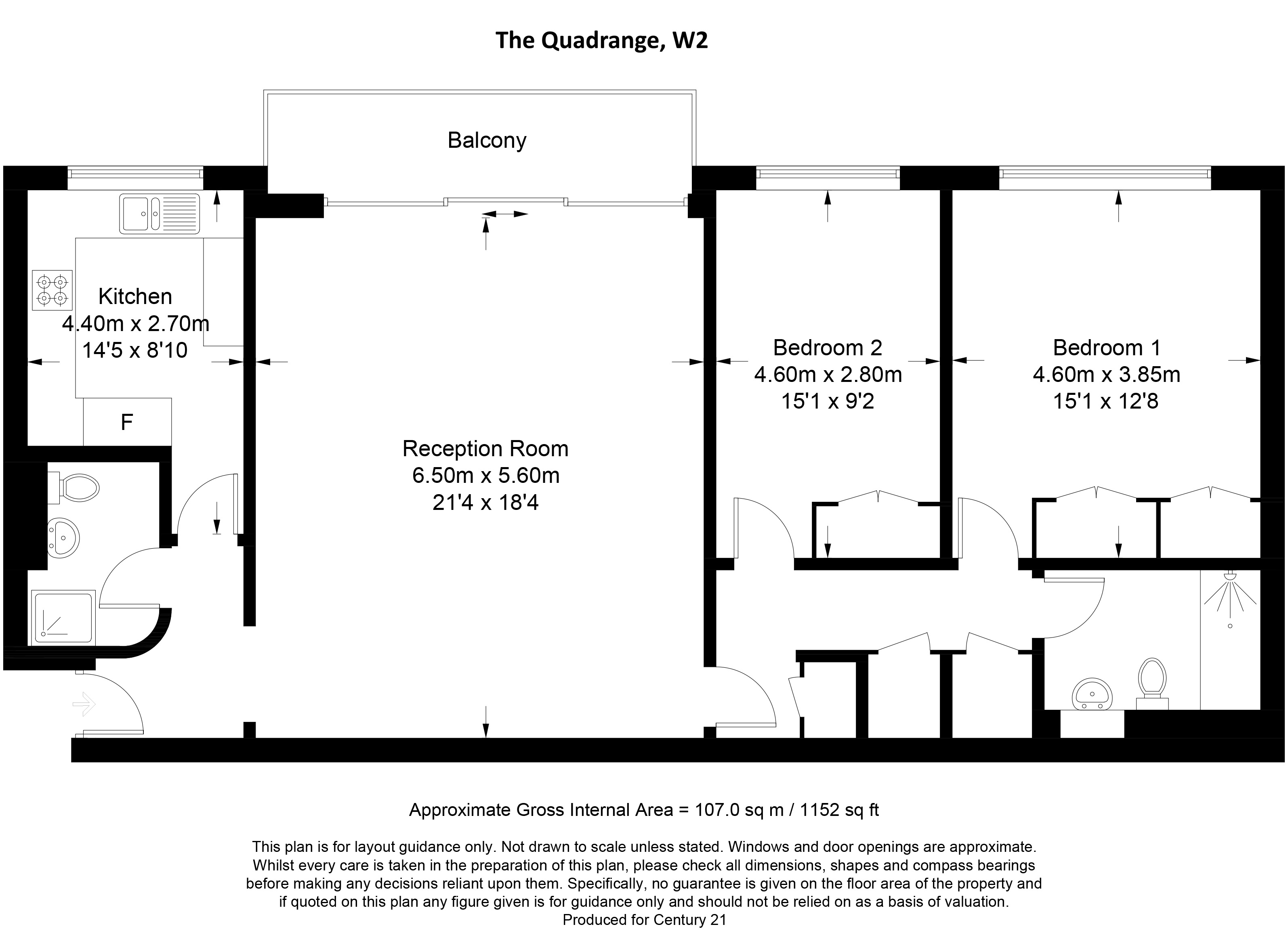 90, The Quadrangle, LONDON floorplan
