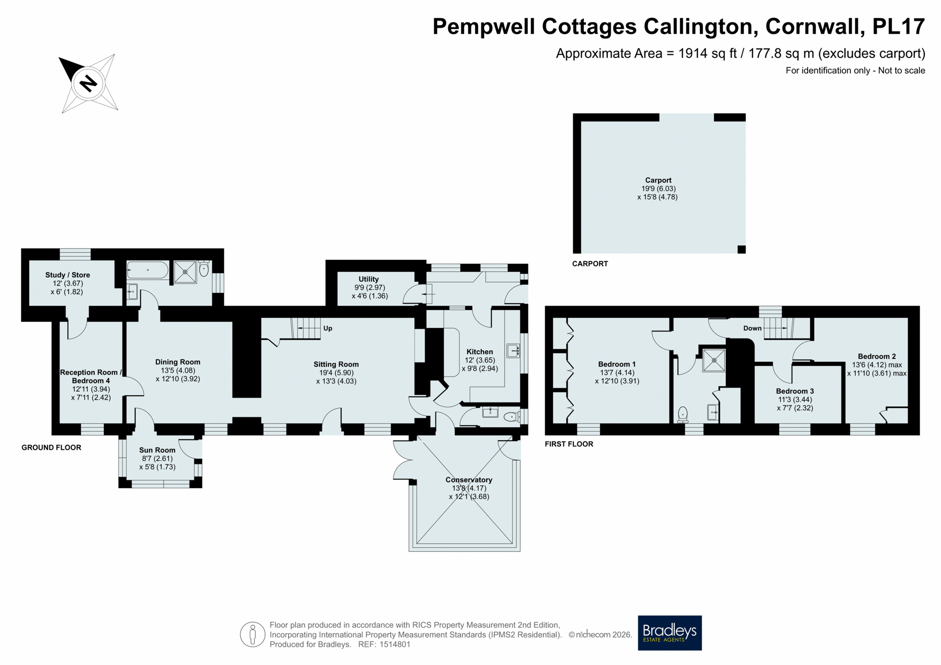 4 Pempwell Cottages,, Callington, Cornwall floorplan