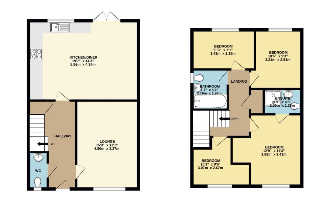 21, Bunting Mews, Scunthorpe floorplan