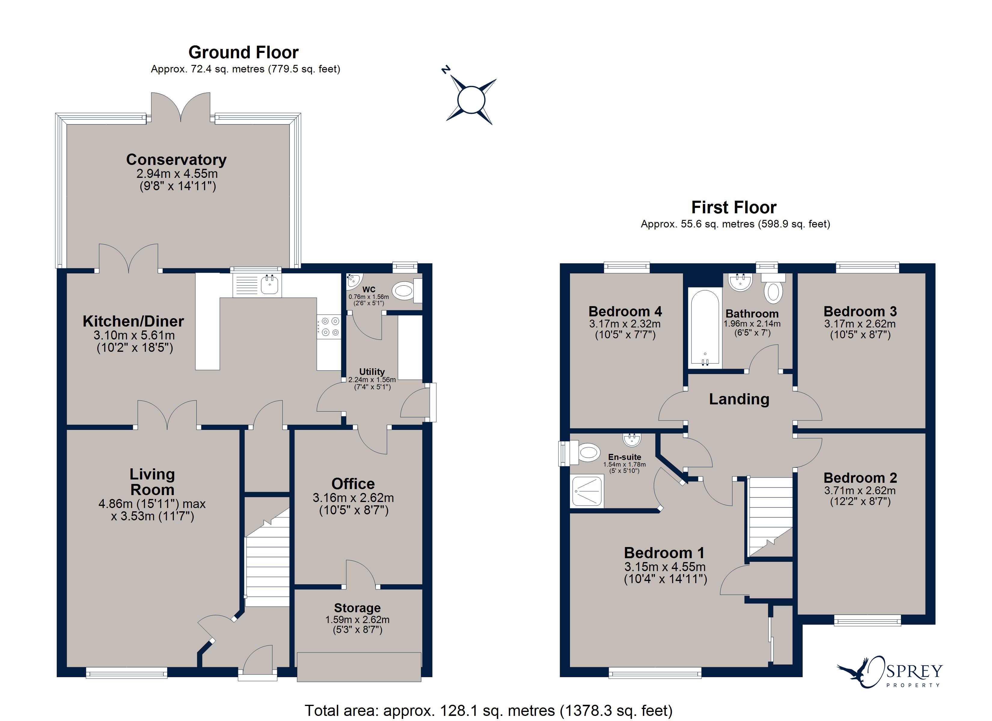 18, Yates Close, Northamptonshire, NN17 floorplan