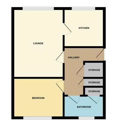 Flat 9, Rochdale House, Castlefield floorplan