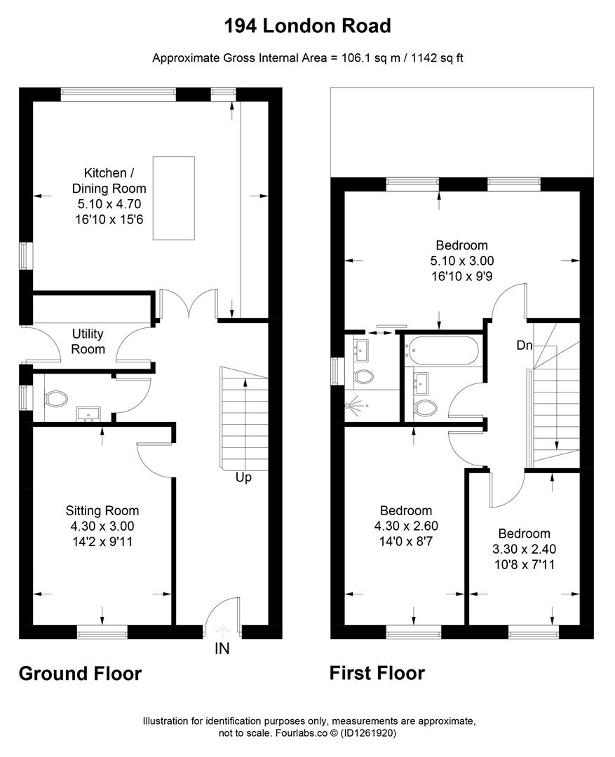 194, London Road, Cheltenham floorplan