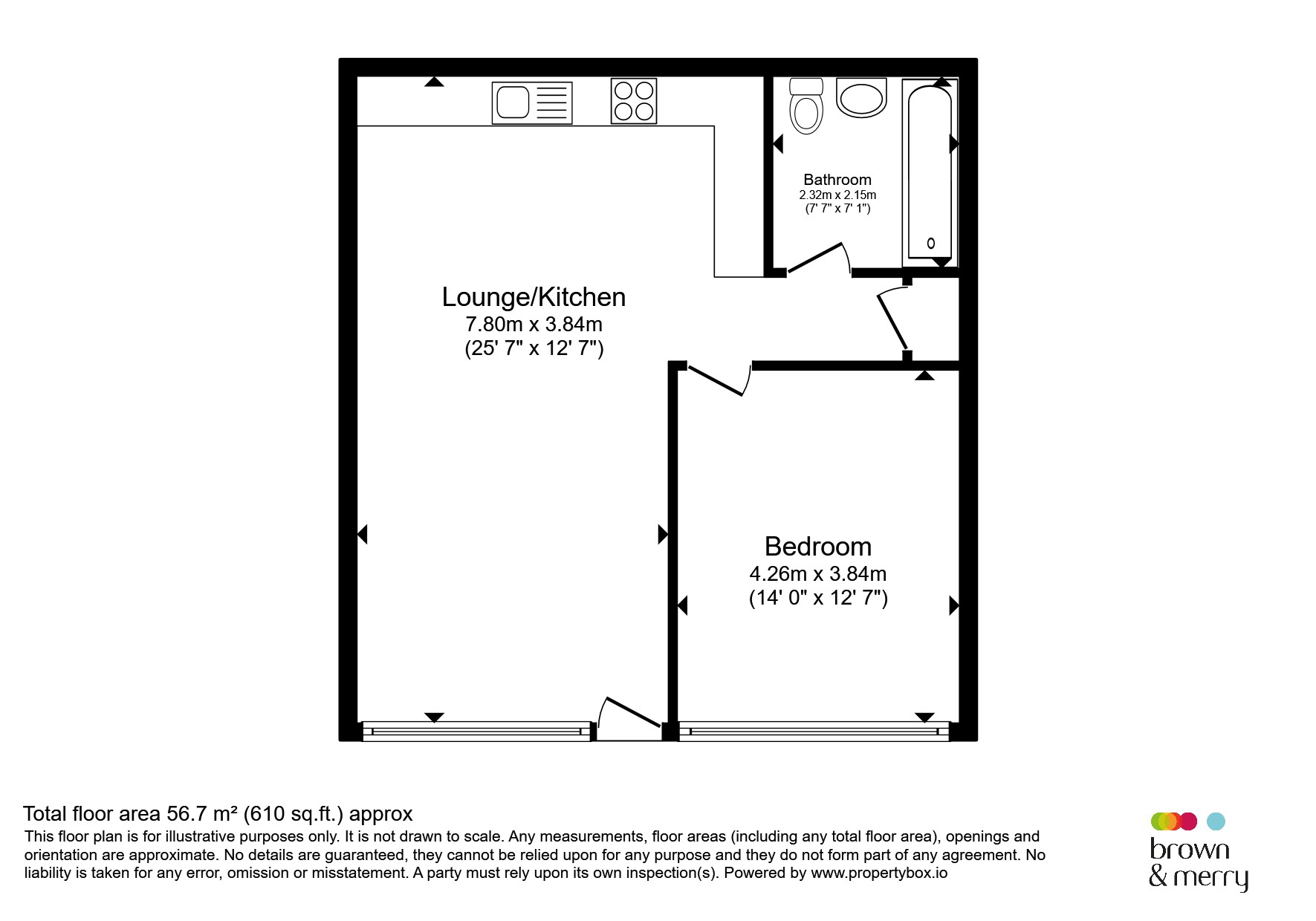 Flat 4, Caspian View, Buckingham Road, Milton Keynes floorplan