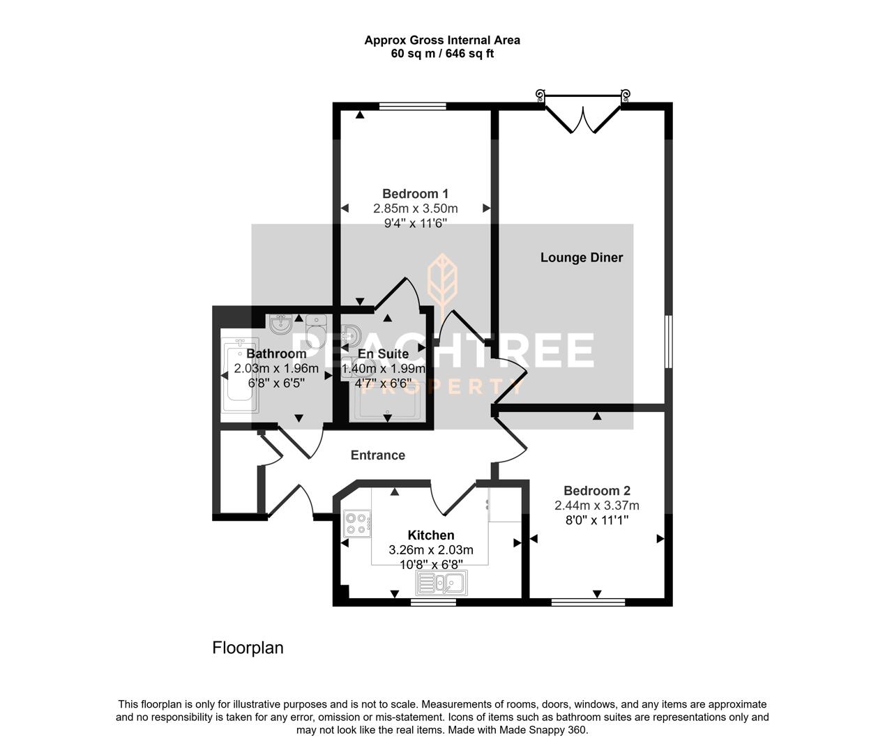 Flat 1/4, 27, Clydeside Terrace, Renfrewshire floorplan