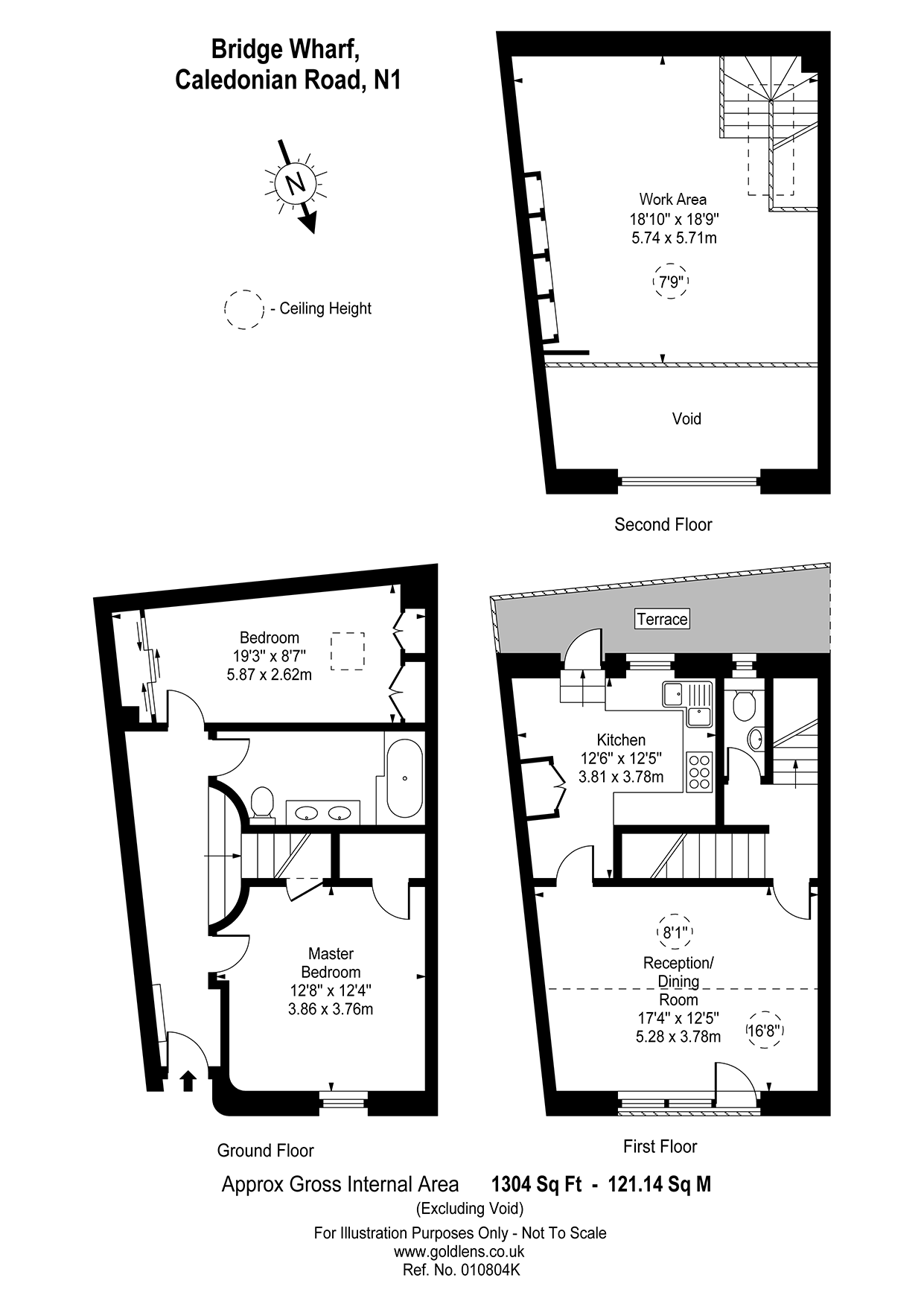 Caledonian Road Islington London N1 2 Bedroom Terraced House