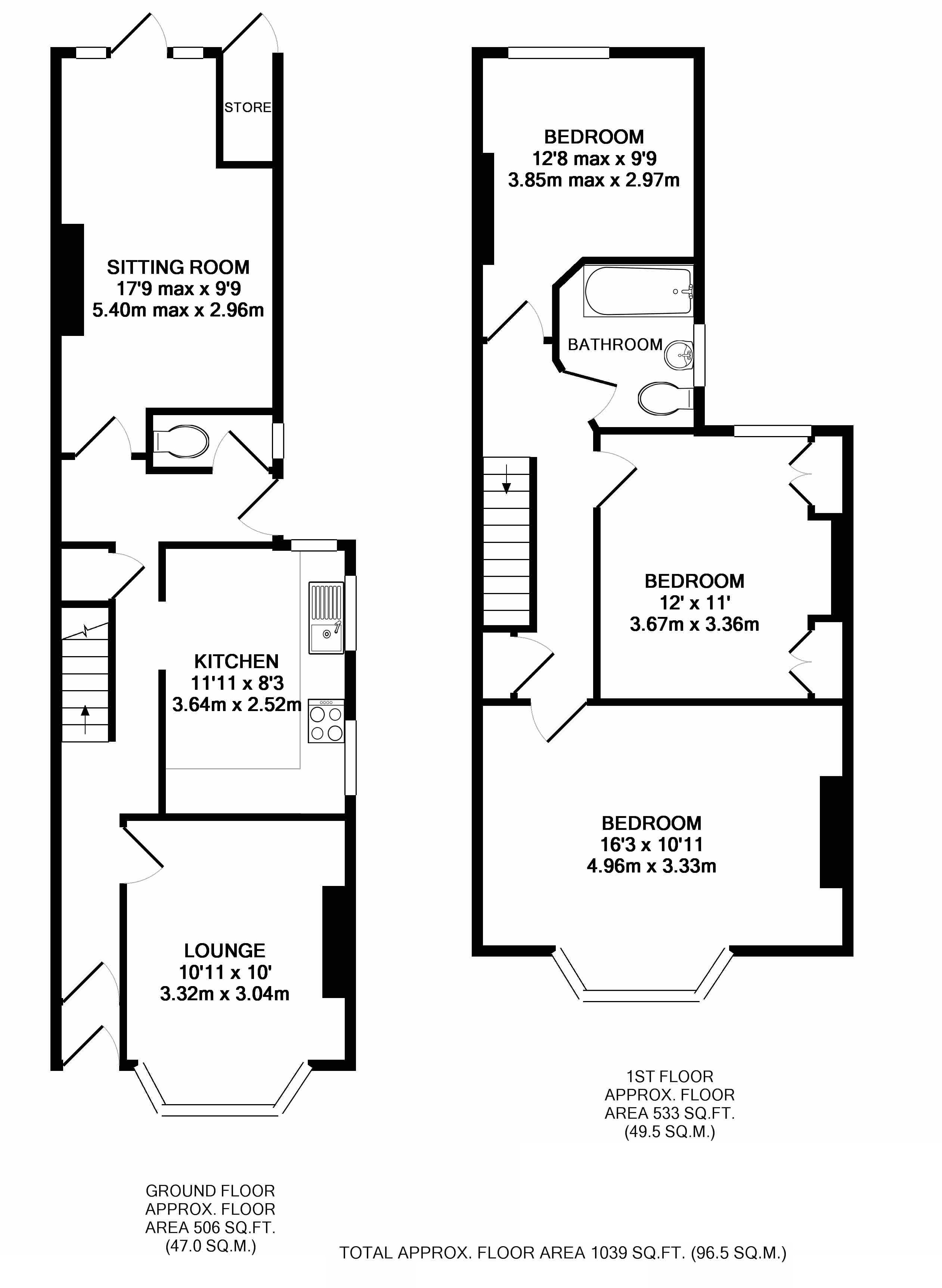 3 Bedrooms Terraced house for sale in Ashburnham Road, Luton LU1