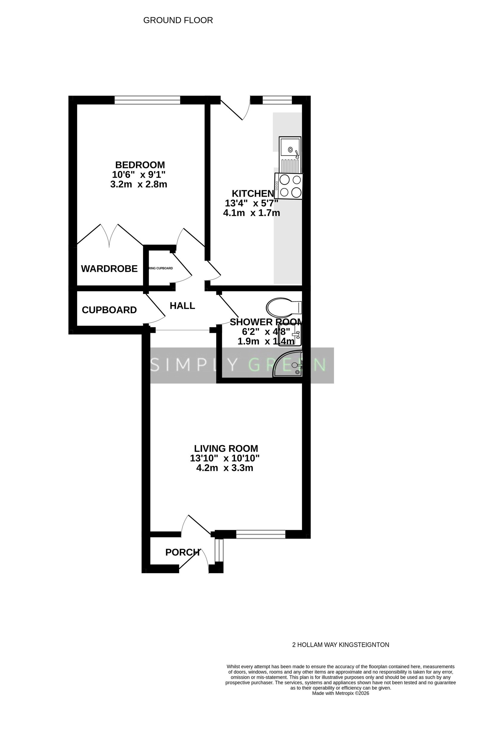 2, Hollam Way, Newton Abbot floorplan