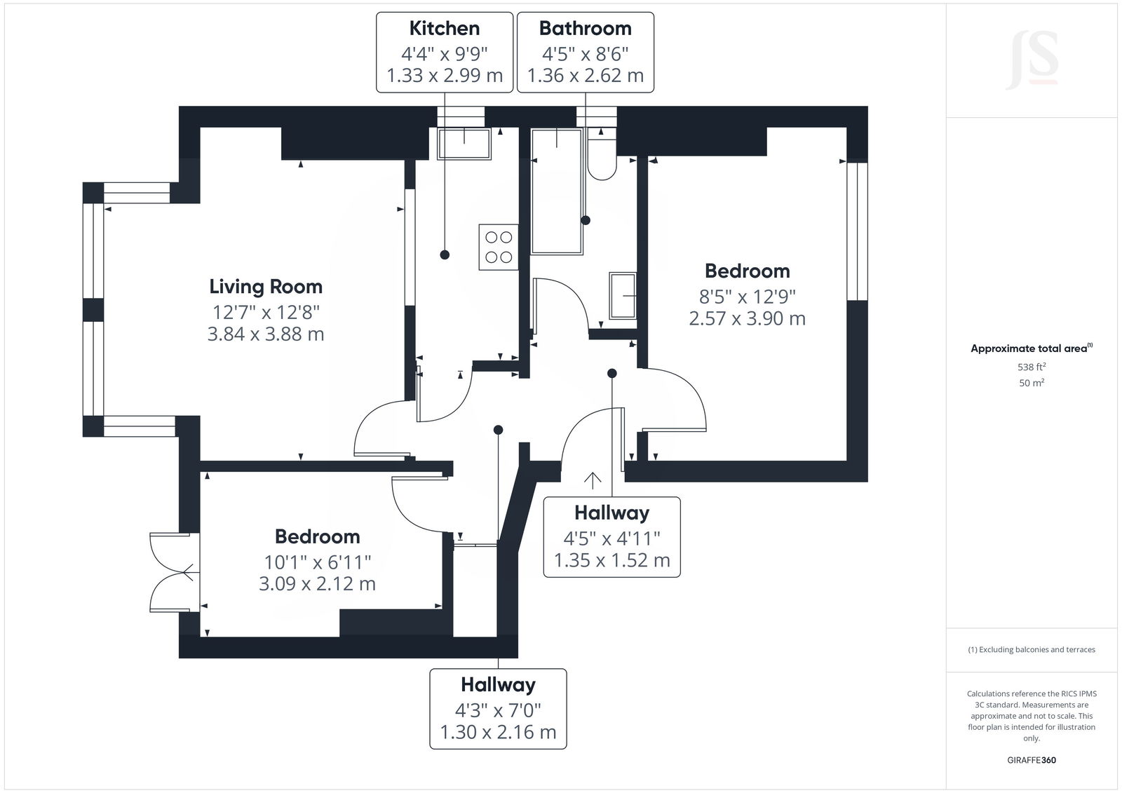 Flat 4, 34 Sackville Road, Hove floorplan