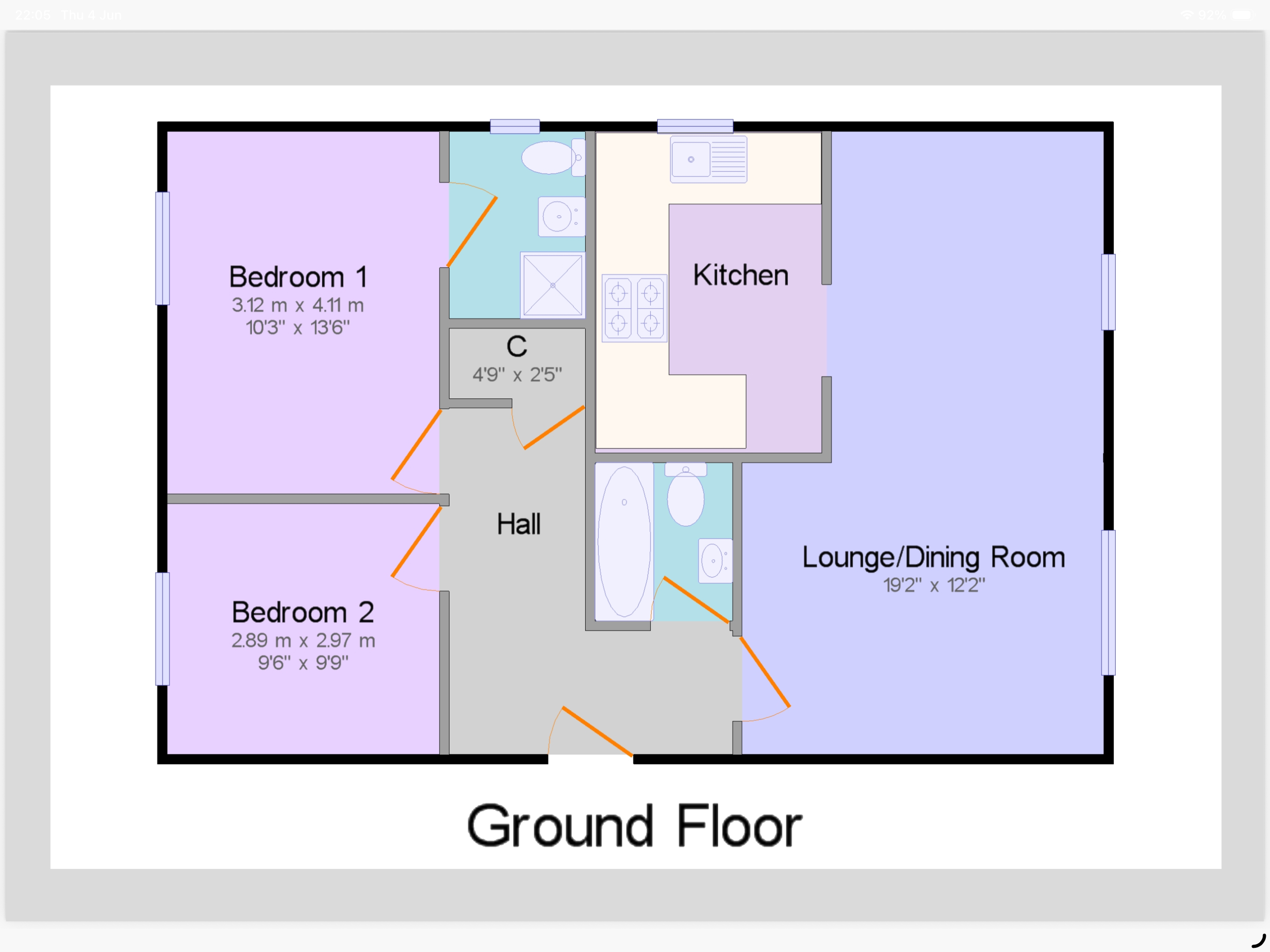 2 Granville House,, Gladstone Close, Lancashire floorplan