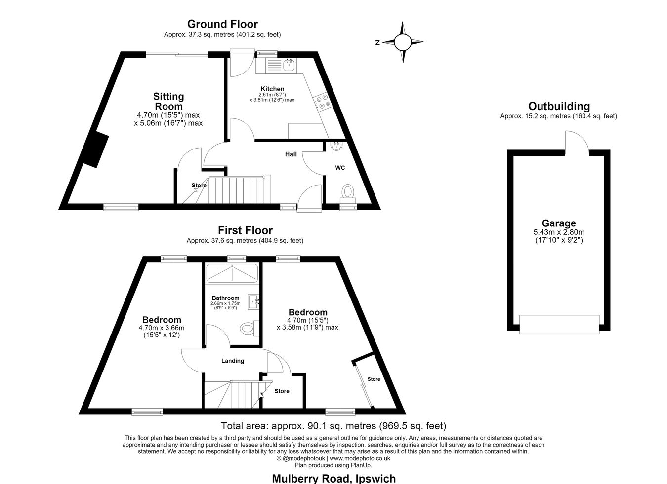 1, Mulberry Road, Ipswich floorplan