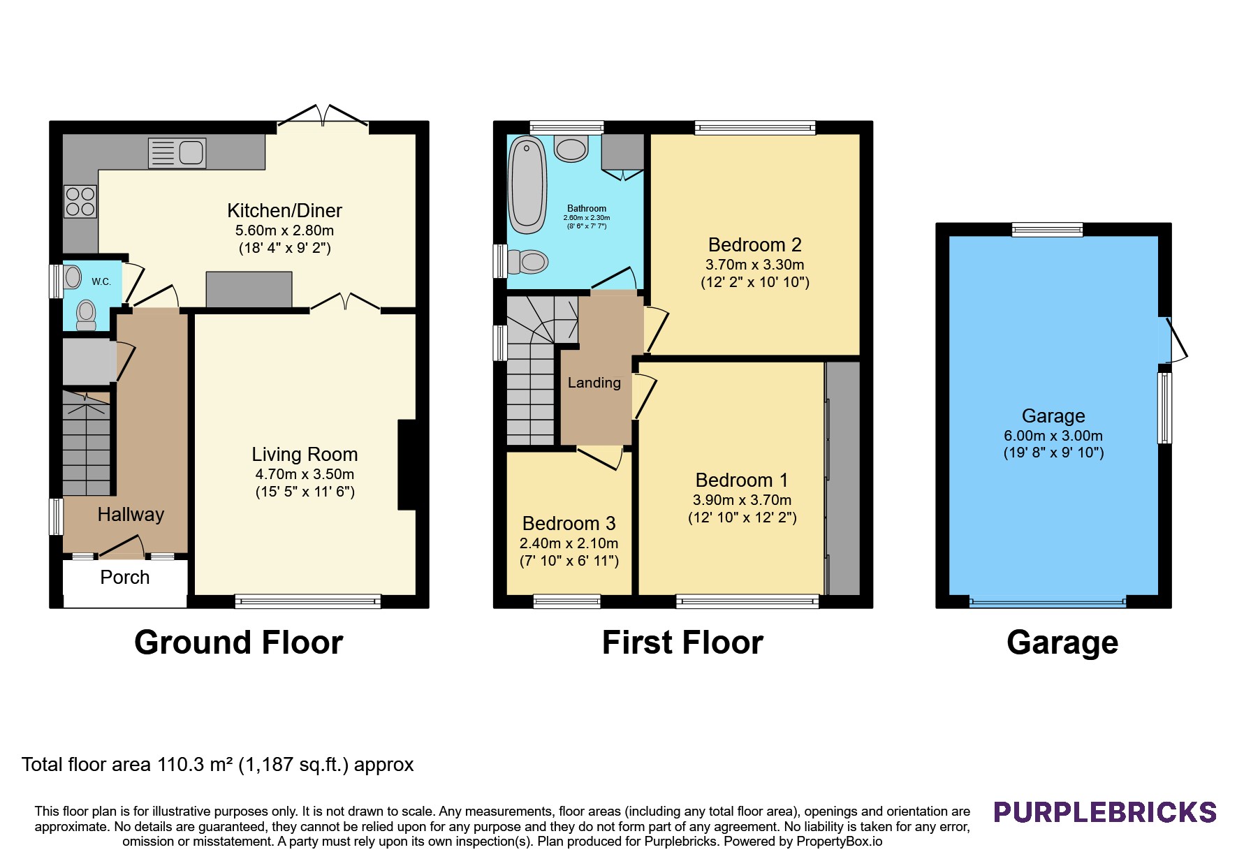 103, South Parade, Ossett floorplan