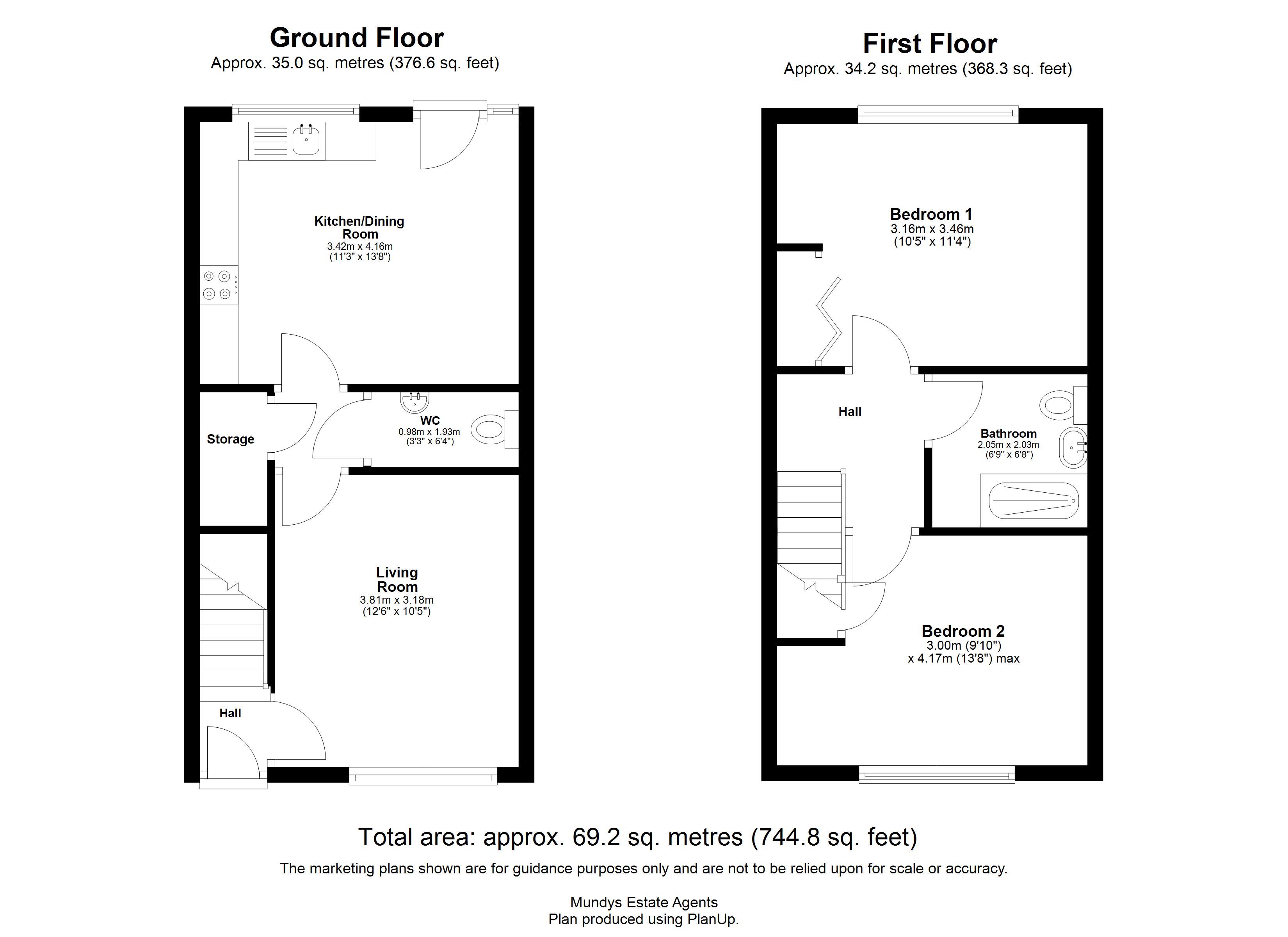 2, Marcus Walk, Market Rasen floorplan