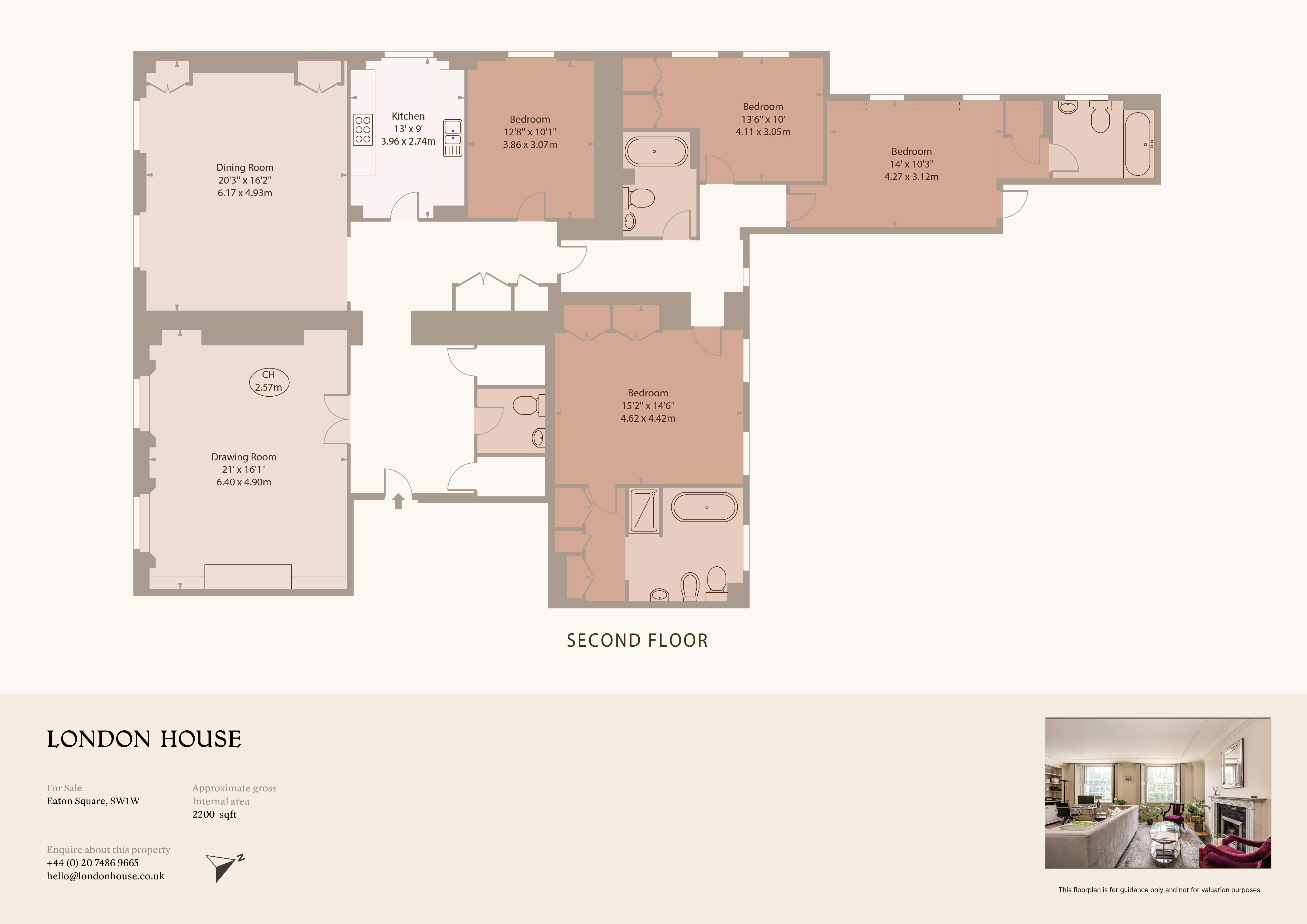 F, 1, Eaton Square, Belgravia floorplan