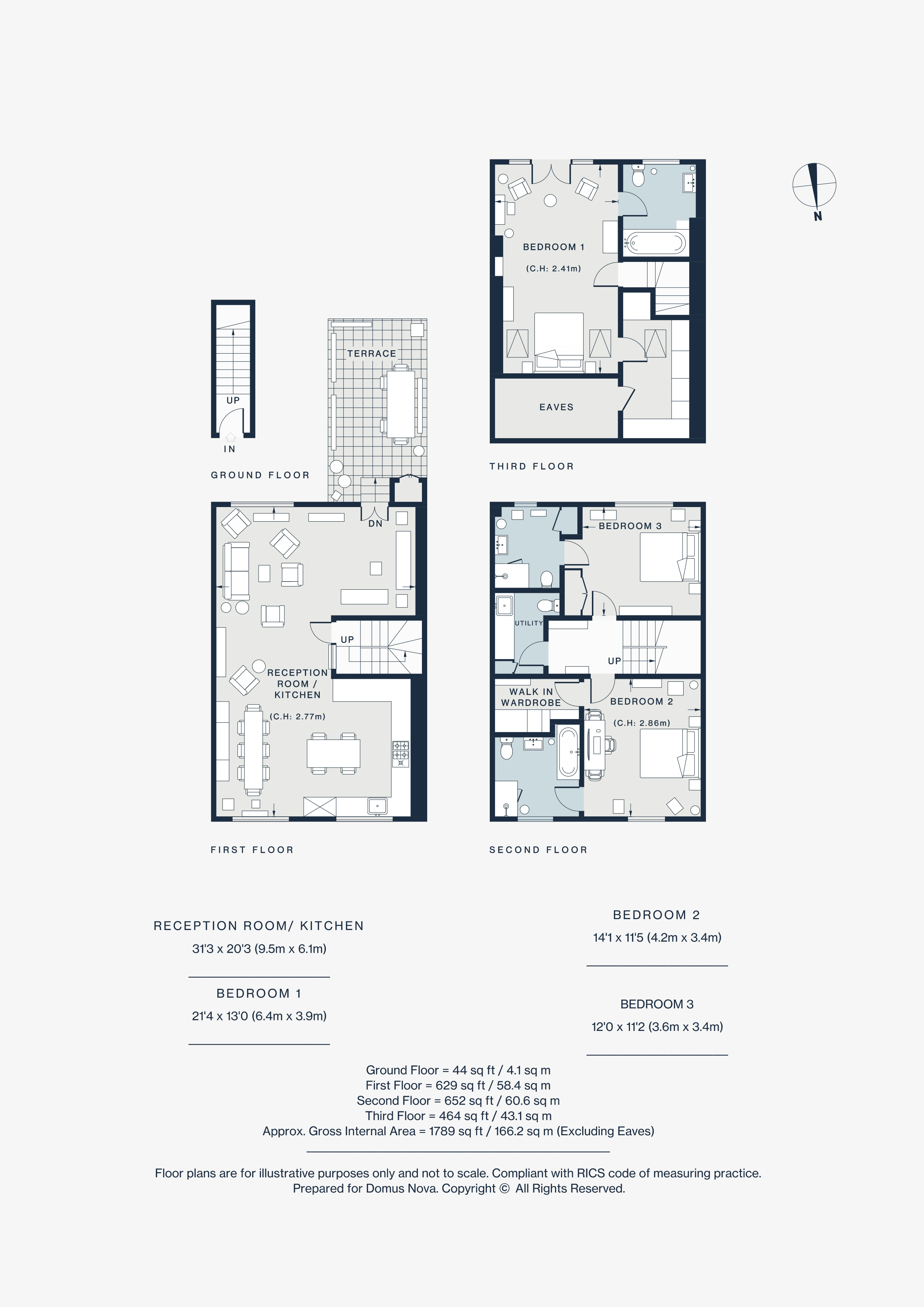 Top Floor Maisonette, 45, Pember Road, London floorplan