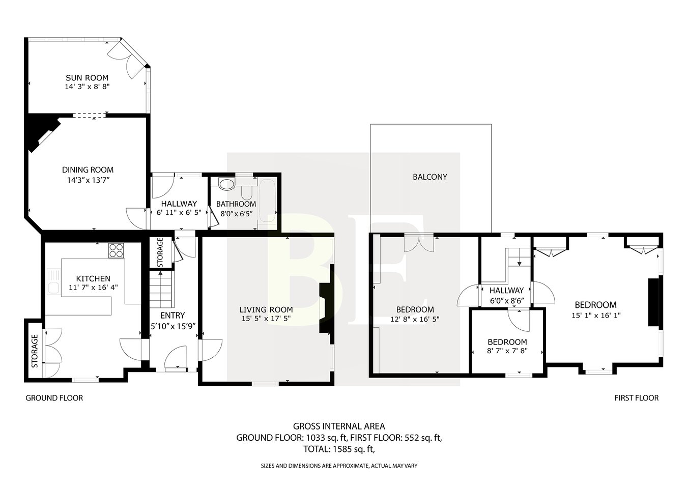 1 Excelsior Villas, Le Mont Les Vaux, St Brelade floorplan