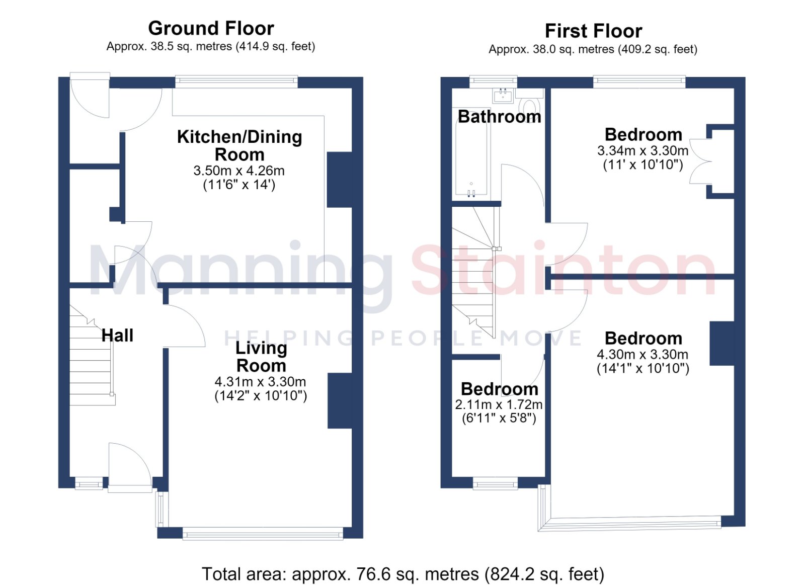 13, Featherbank Mount, Leeds floorplan