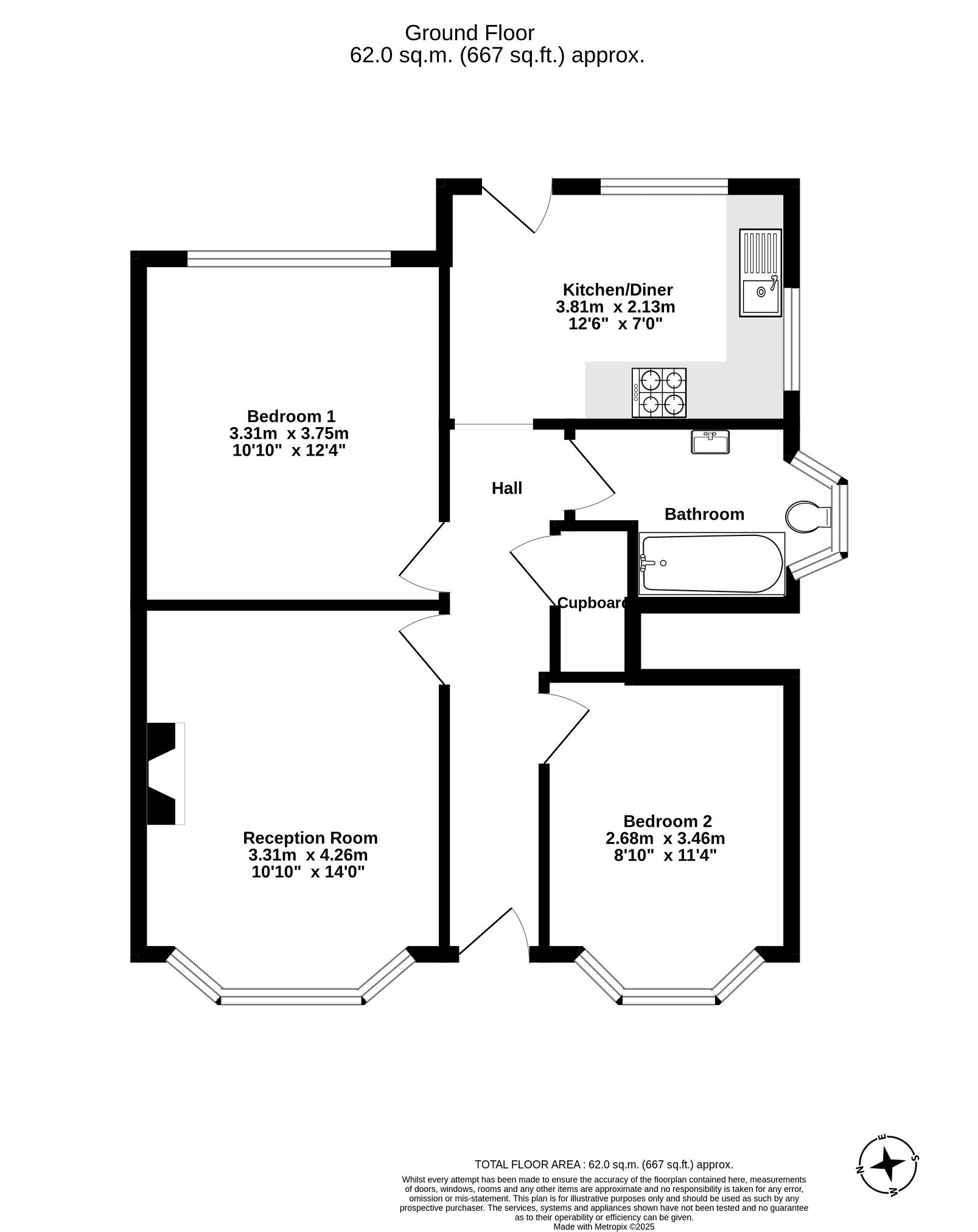 11a, Cheshire Gardens, Chessington floorplan
